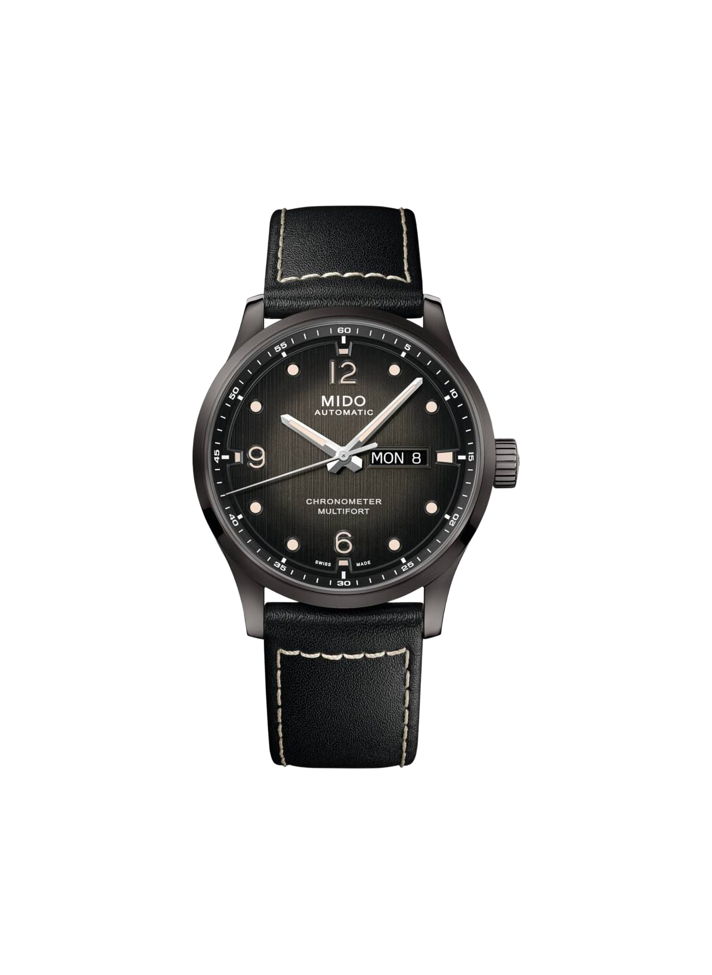 Montre Multifort M Chronometer en acier inoxydable  MIDO Noir