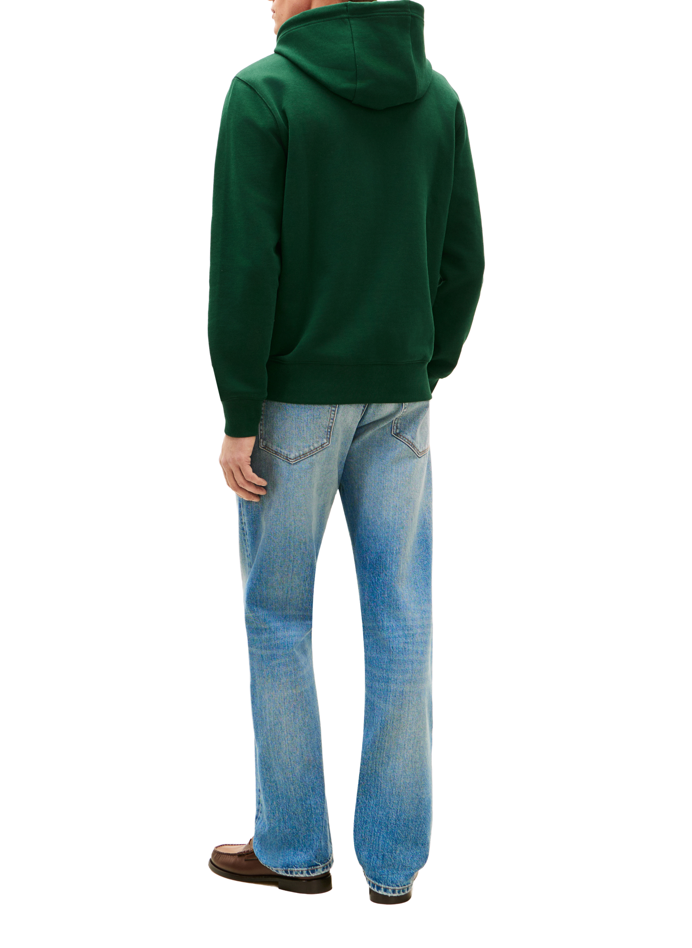 Sweatshirt mit besticktem Logo aus Baumwolle TOMMY HILFIGER Grun