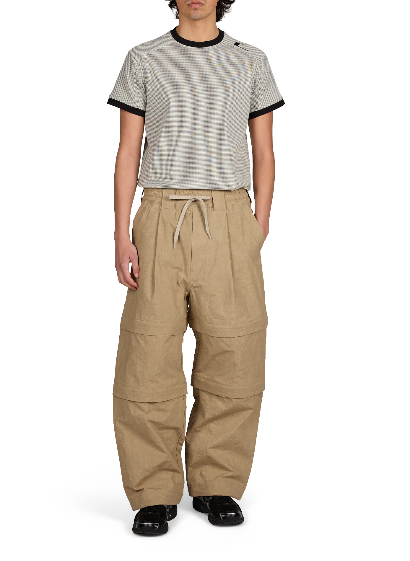 Pantalon cargo en coton mélangé WANSIE Beige