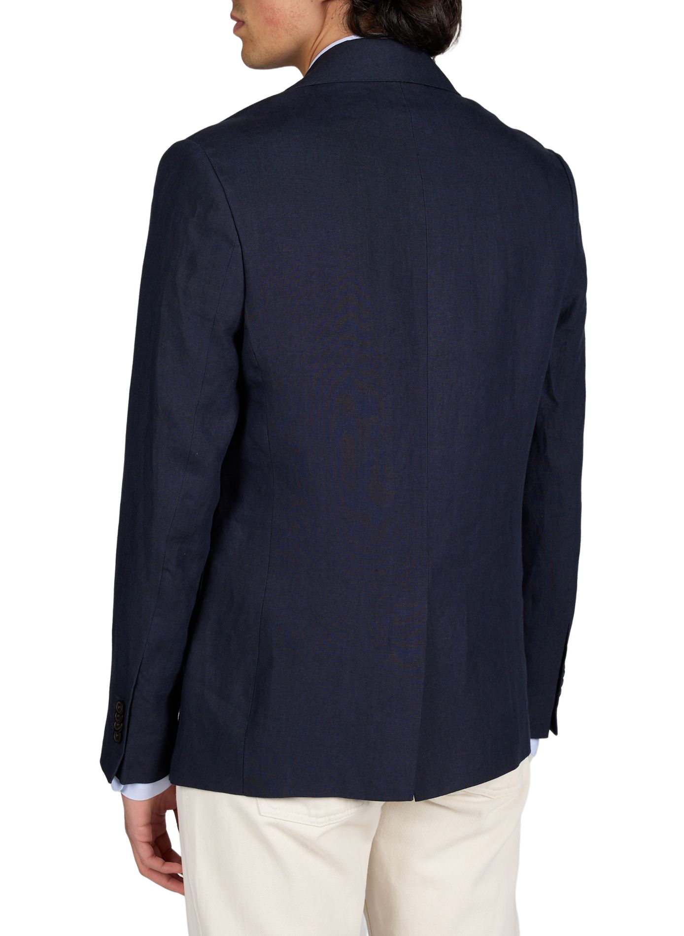 Freud straight linen blazer. LAFAURIE Blue