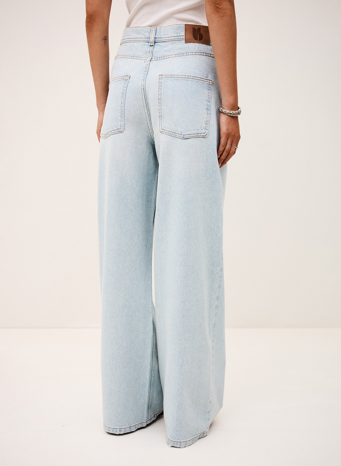 Jean large taille haute zoel BA&SH Bleu