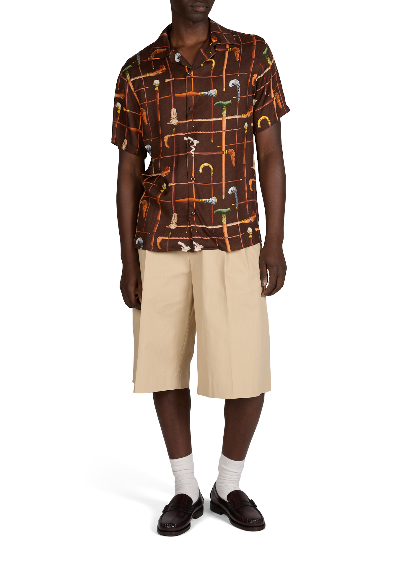 Corto lungo in misto cotone DROLE DE MONSIEUR Beige