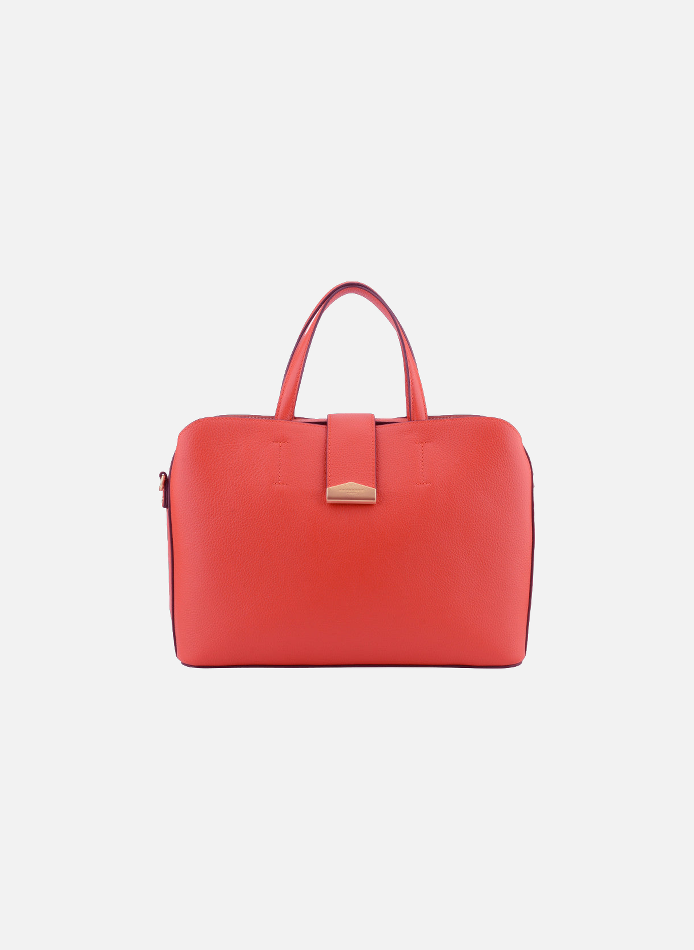Cavalcade | sac à main mm en cuir de vachette POURCHET Rouge