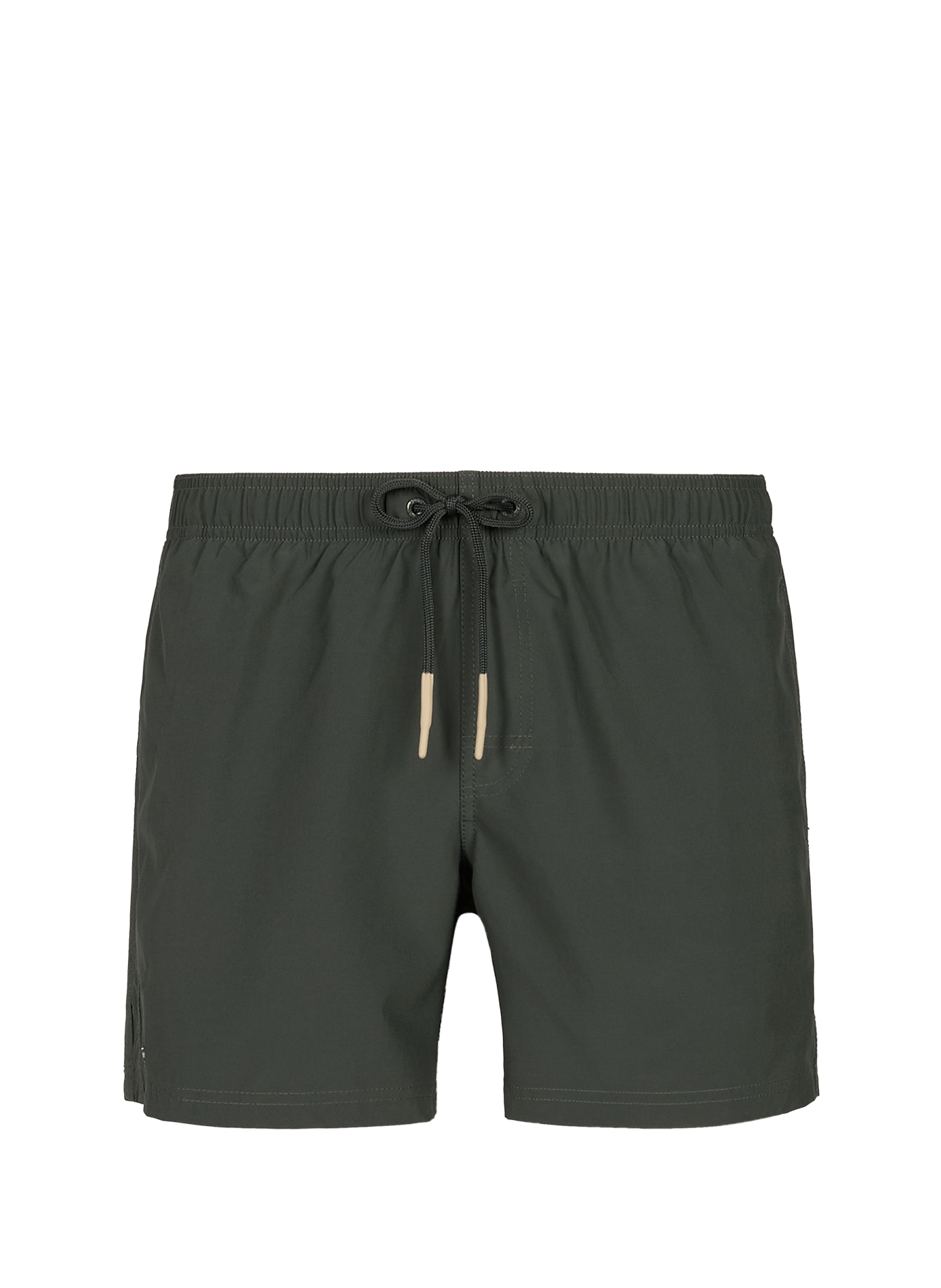 Solid color Goldenwave swim shorts with tone-on-tone piping SUNDEK Green