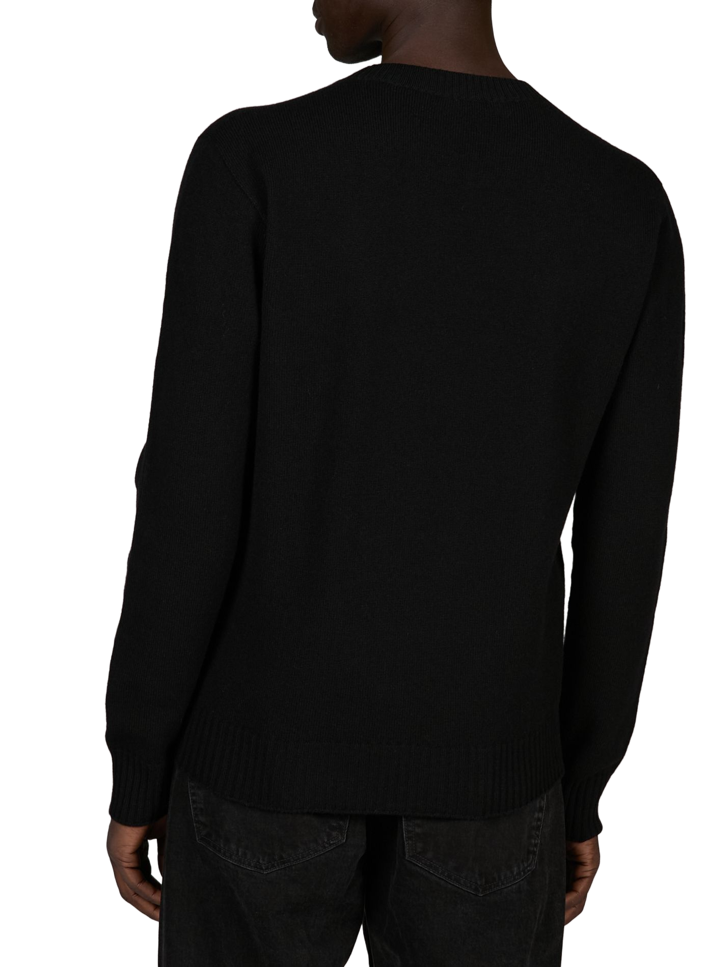 Straight Merino wool sweater COURRÈGES Black