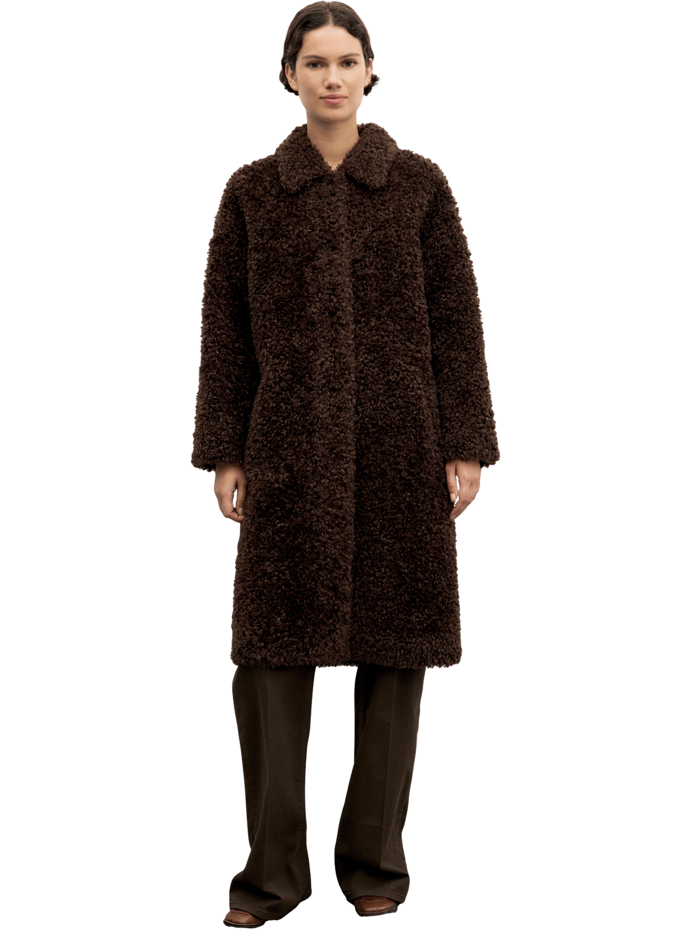 Manteau teddy bear - asta GERARD DAREL Marron