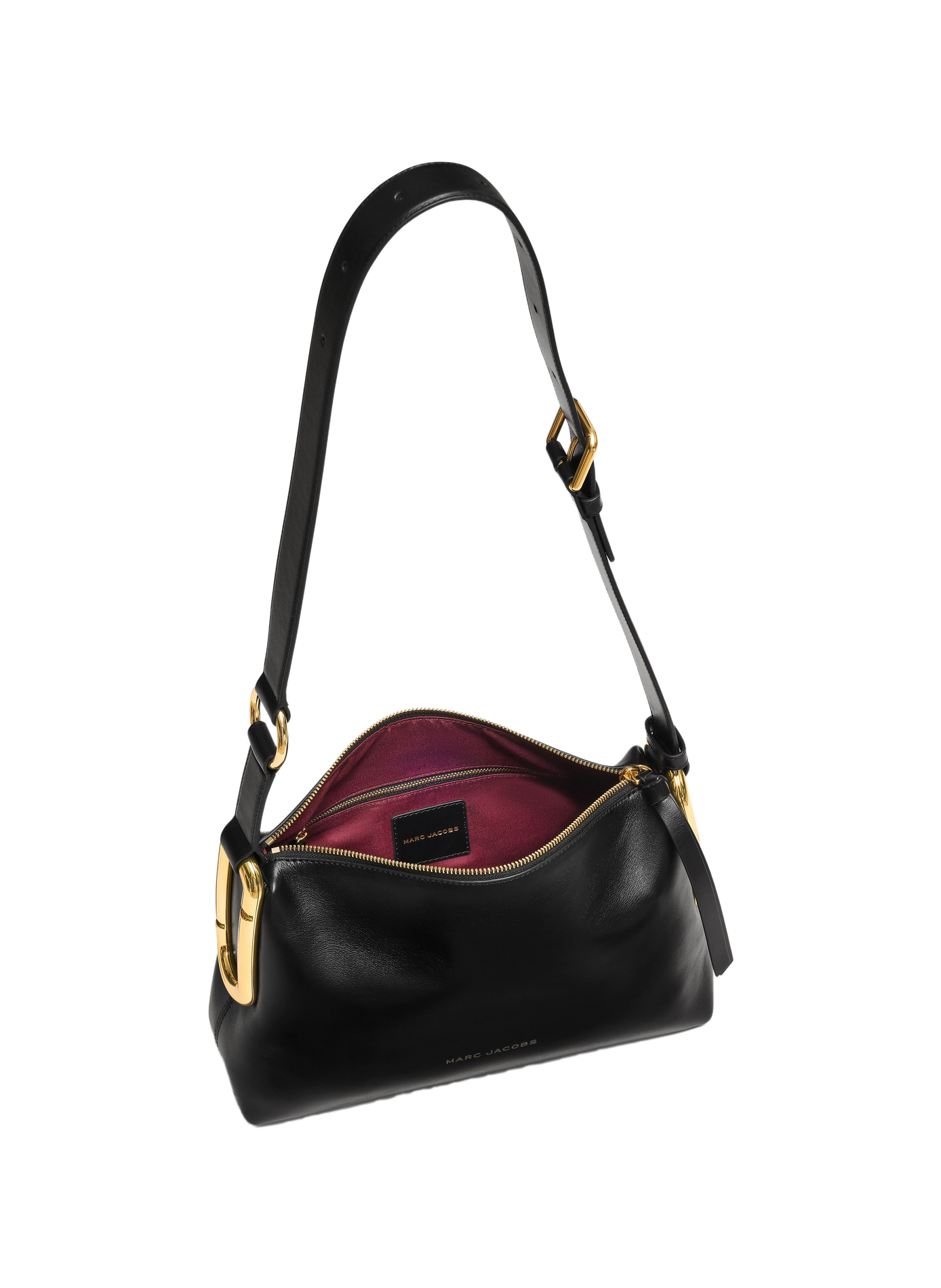 The Scene Medium leather shoulder bag MARC JACOBS Black