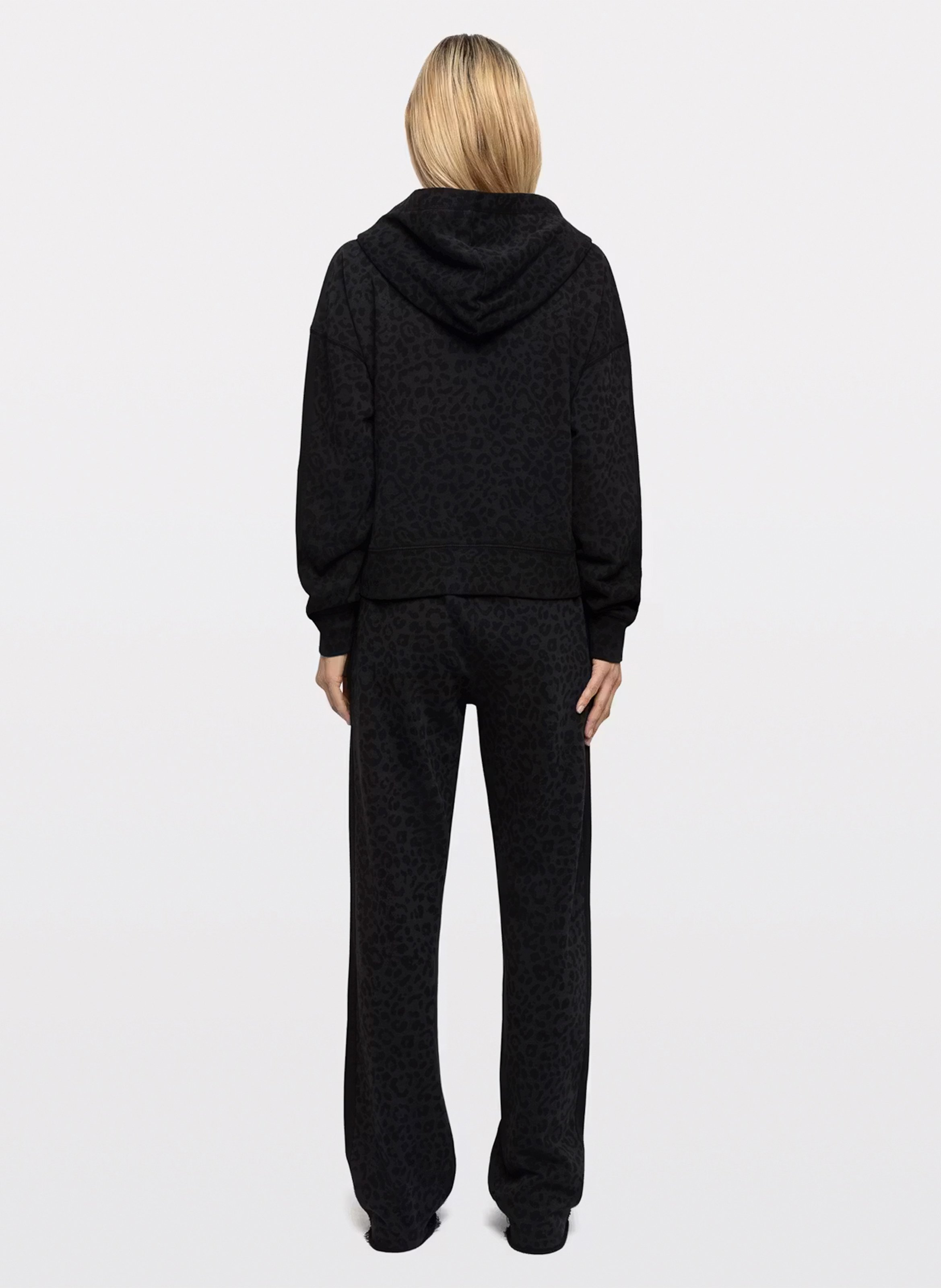 Leopardprint hoodie met rits ZADIG&VOLTAIRE Grijs
