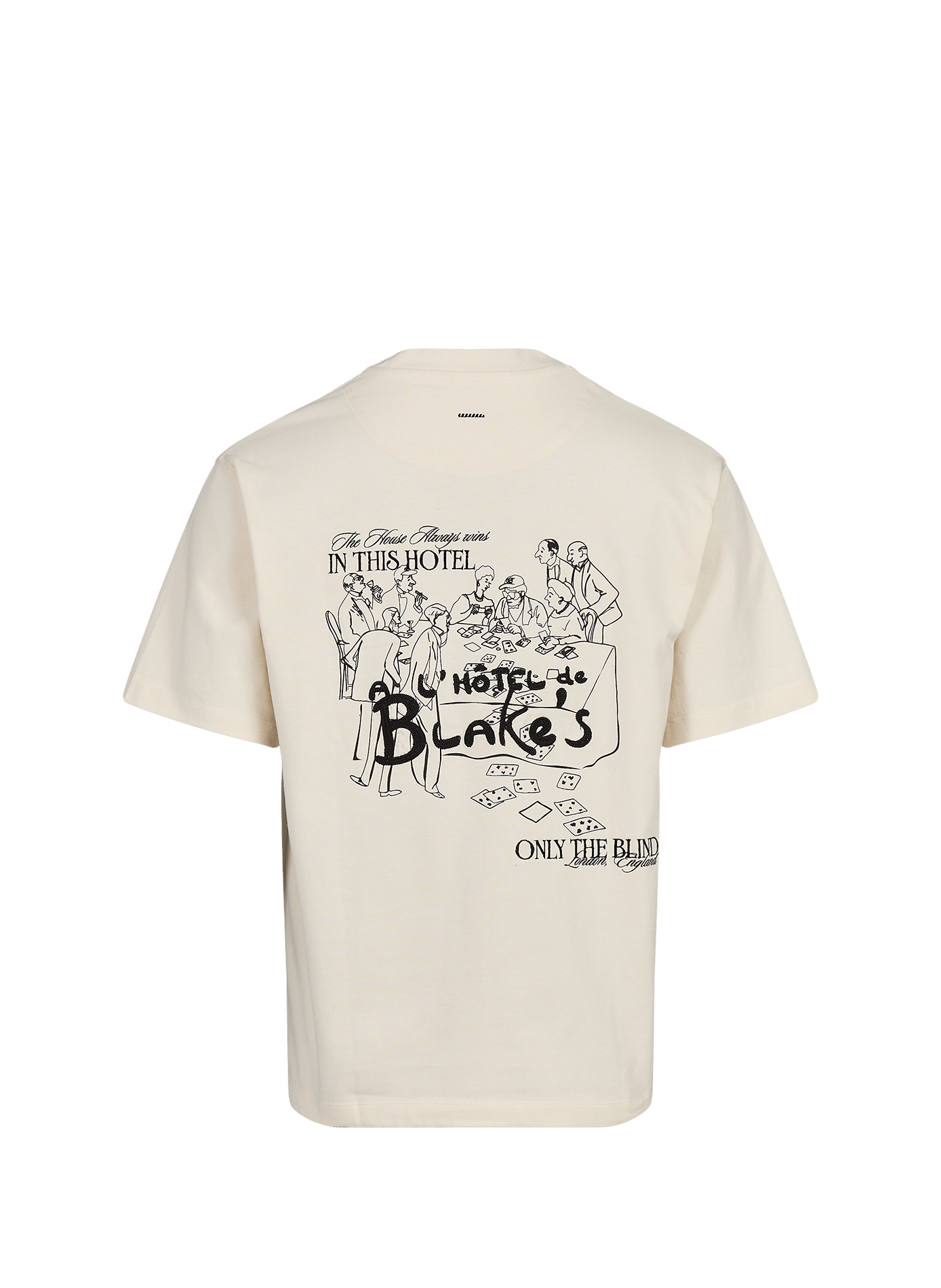 Baumwoll-T-Shirt ONLY THE BLIND Beige