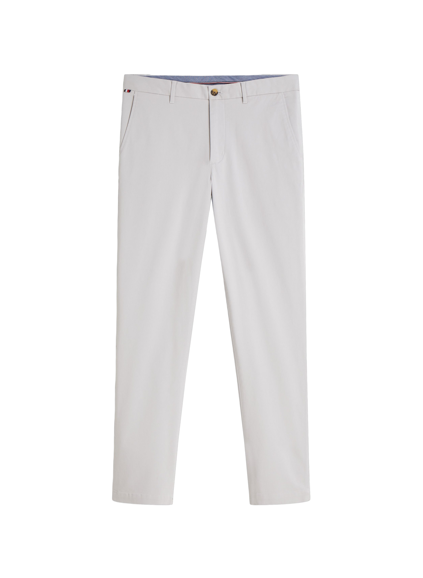 Gerade Hose aus Baumwollmischung TOMMY HILFIGER Grau