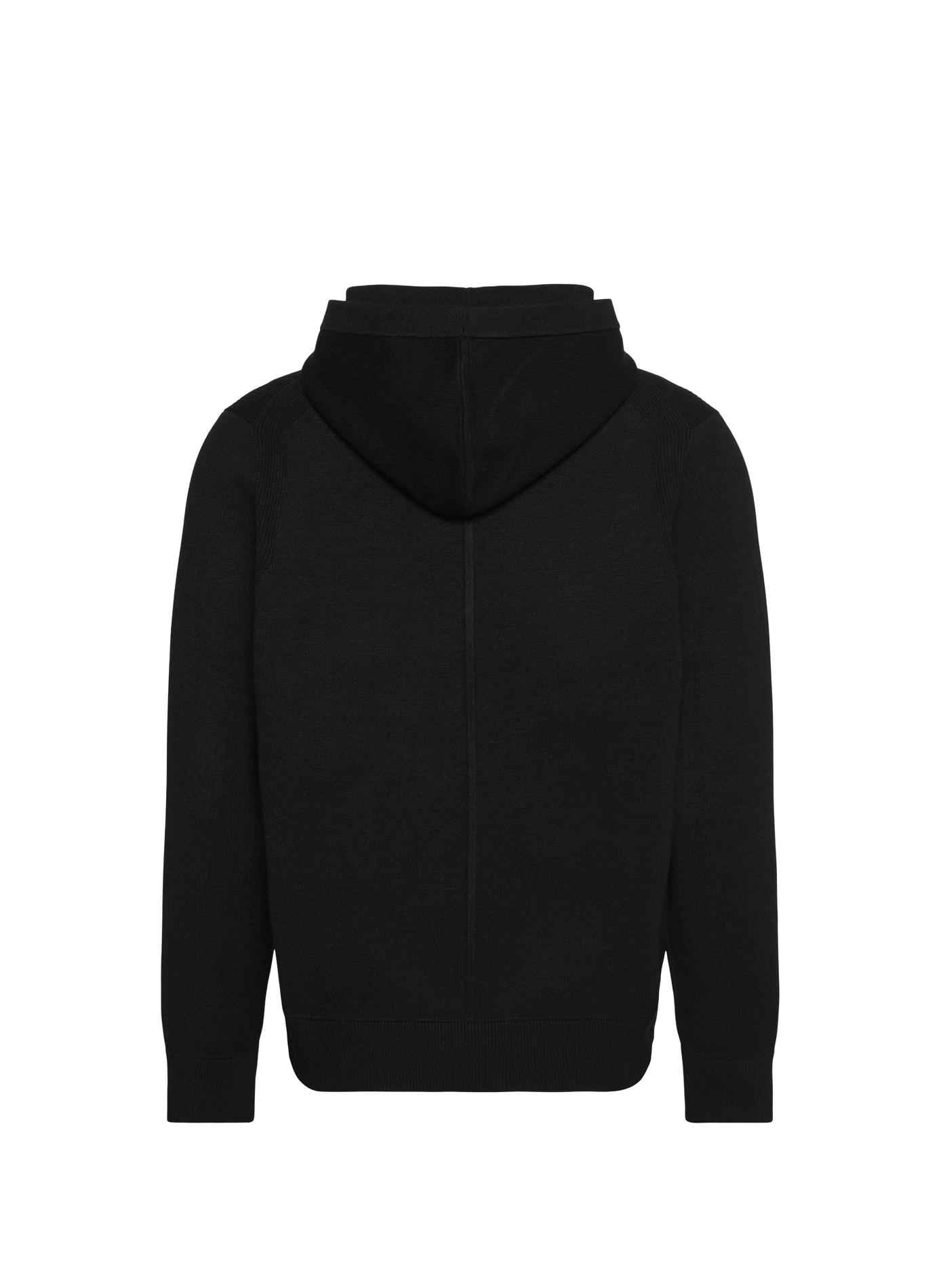 Sweat droit à capuche zippé CALVIN KLEIN Noir