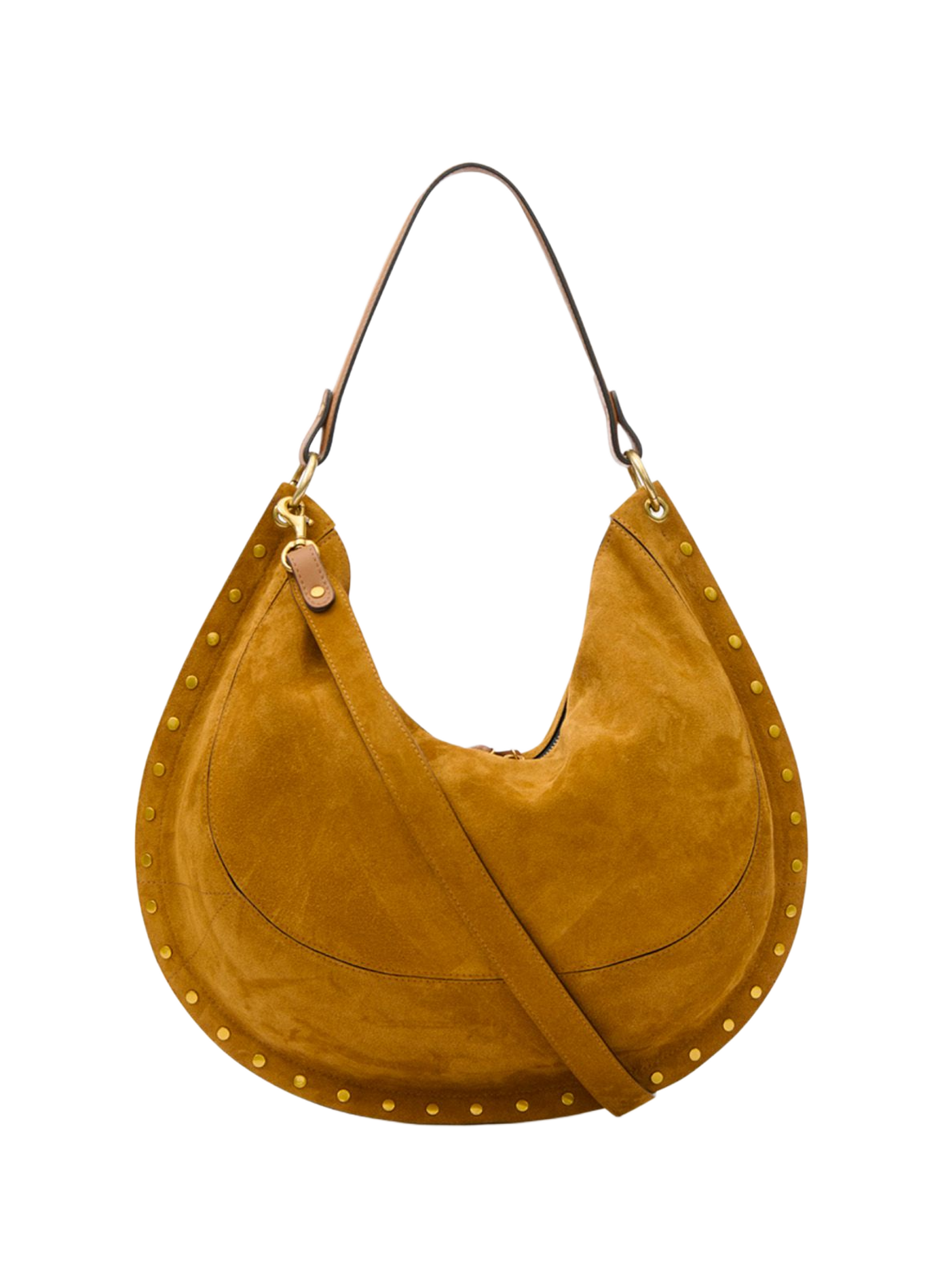 OSKAN SOFT L Tasche aus Veloursleder ISABEL MARANT Braun