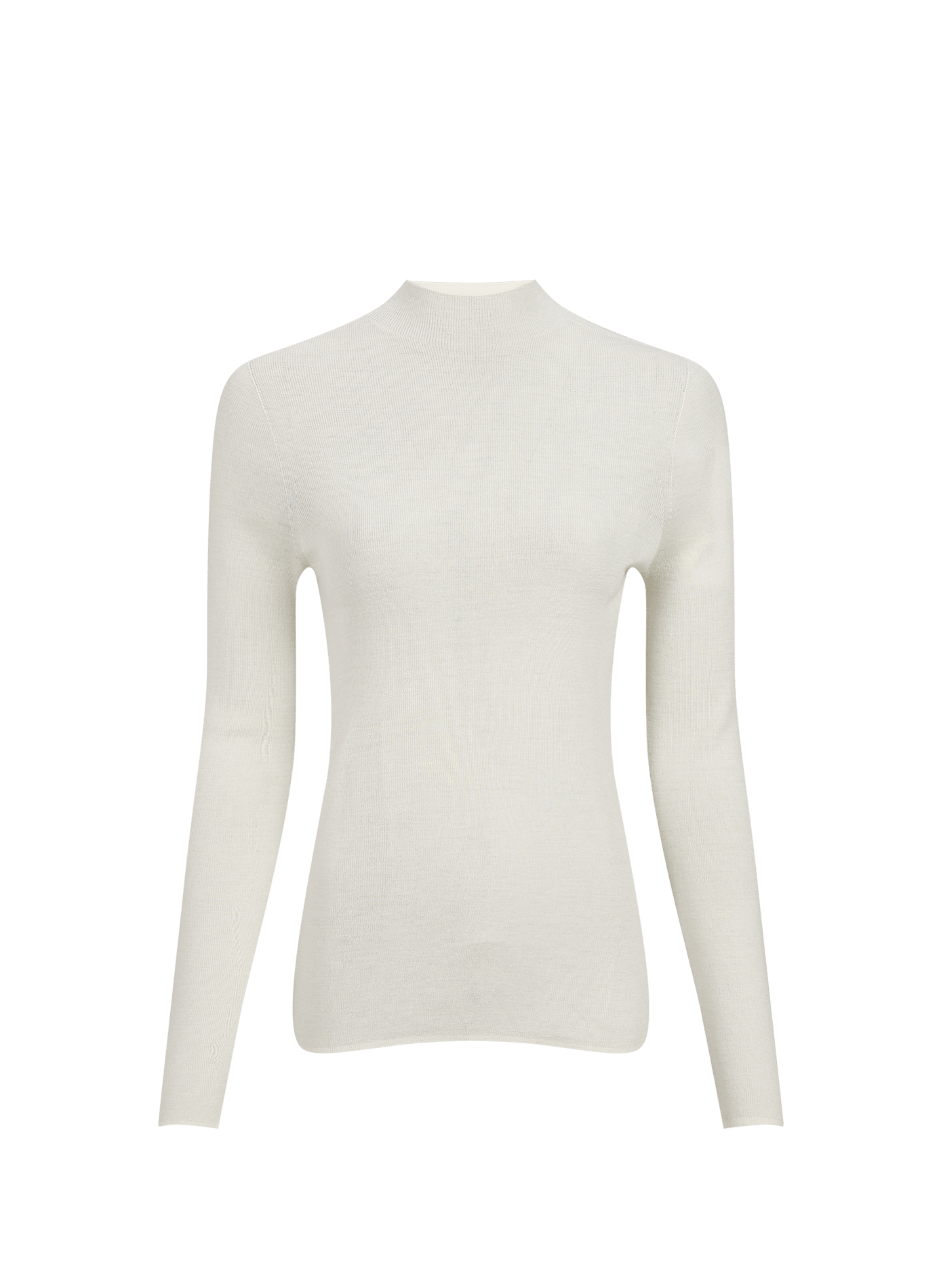 Fine fitted wool and cashmere sweater ADOLFO DOMINGUEZ Beige
