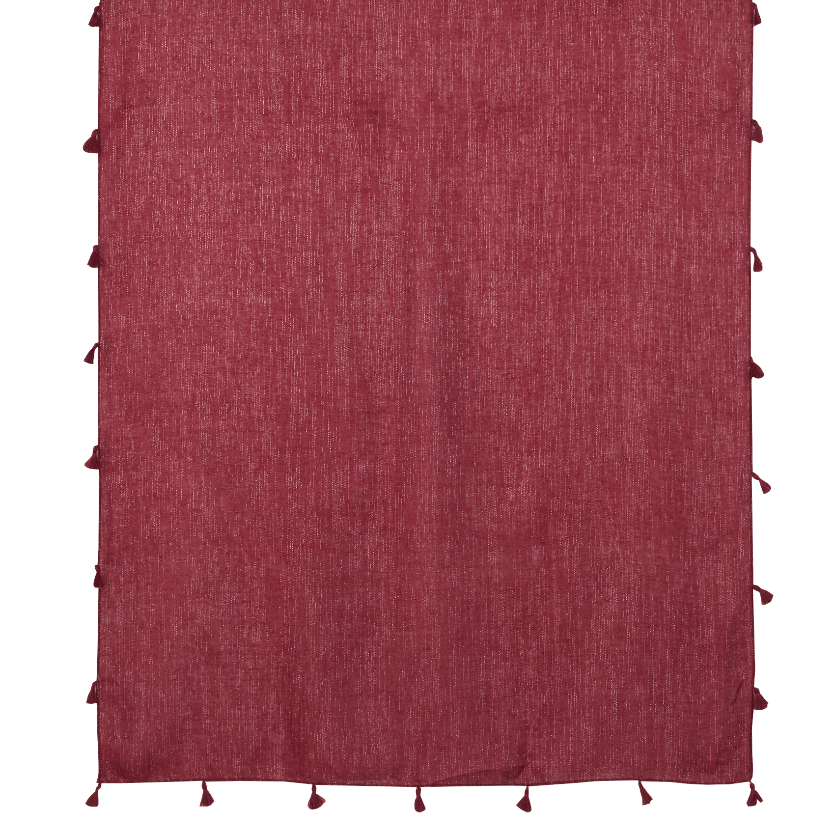 Iriserende sjaal met pompons LA FEE MARABOUTEE Rood