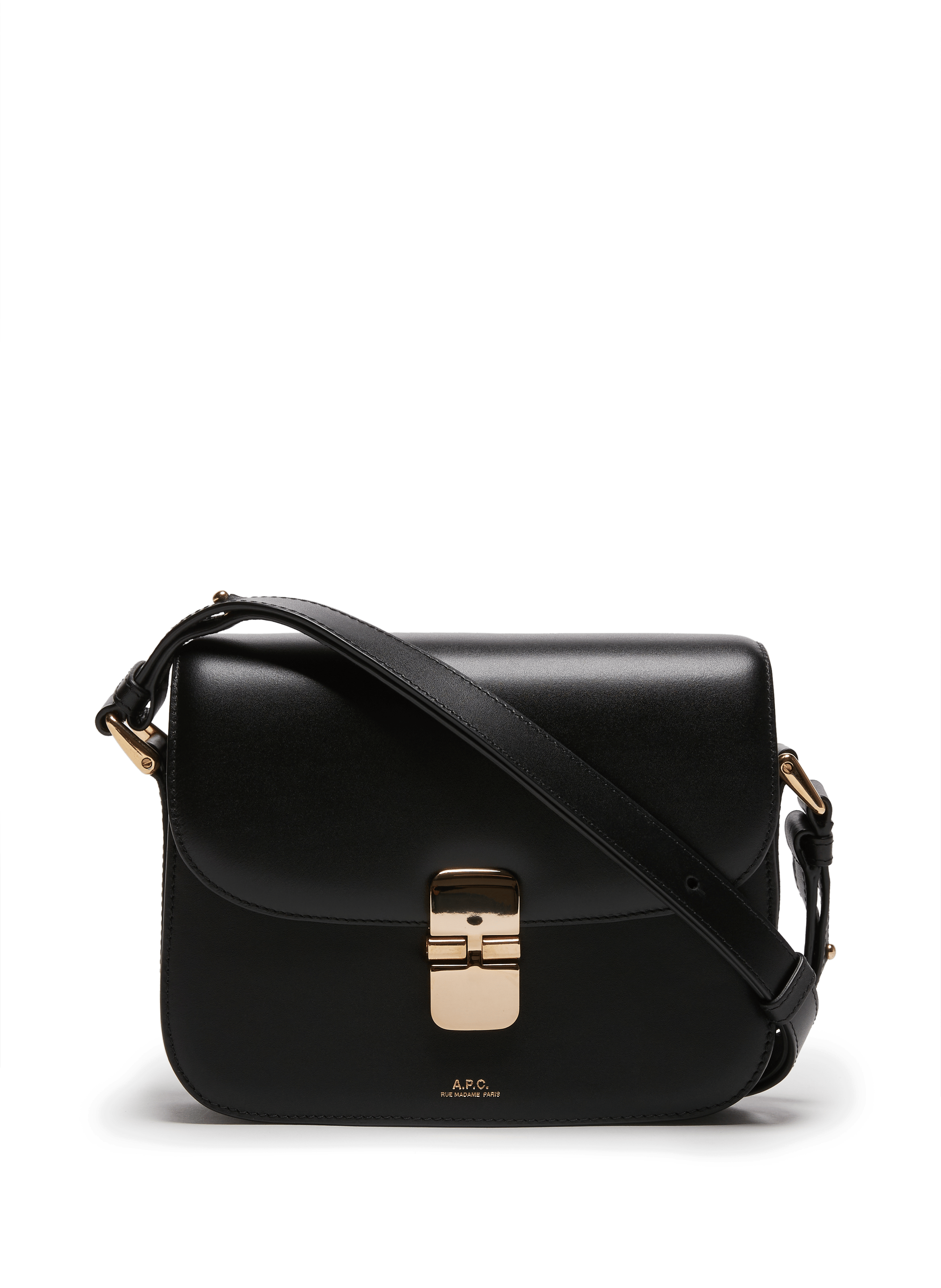 Grace small leather bag A.P.C. Black