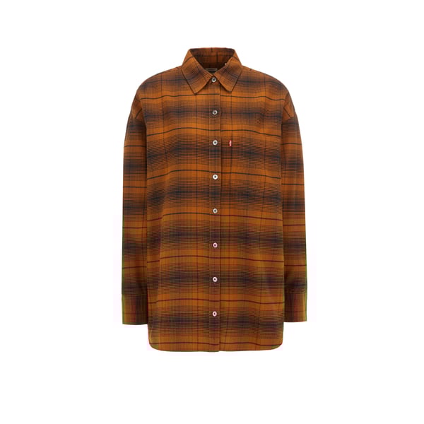 Surchemise ample à carreaux en coton