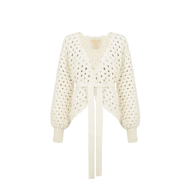 Cardigan Tisca en laine mélangée