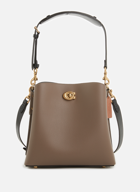 Willow leather shoulder bag BrownCOACH 