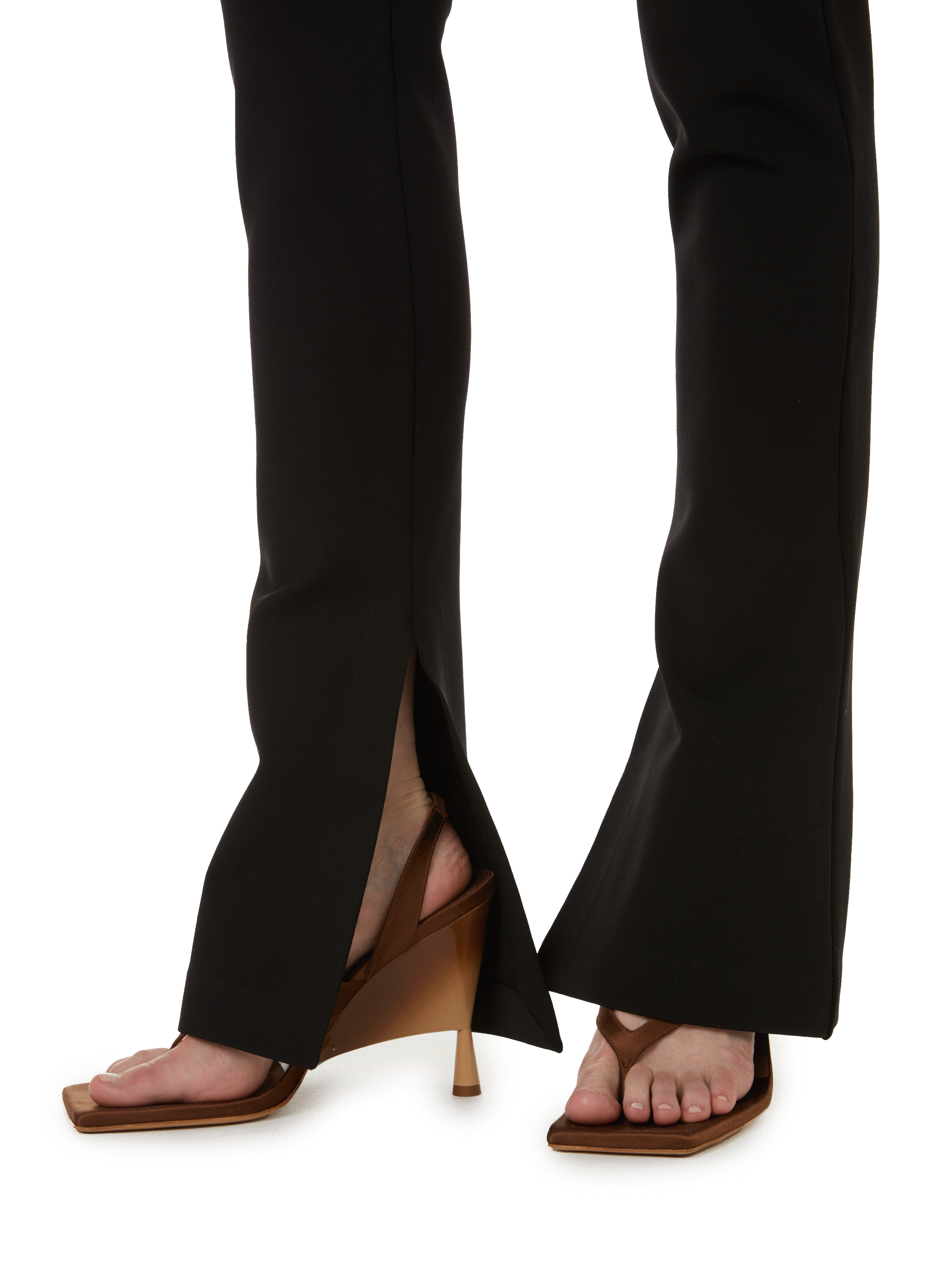 Flared nylon trousers OFF-WHITE Black