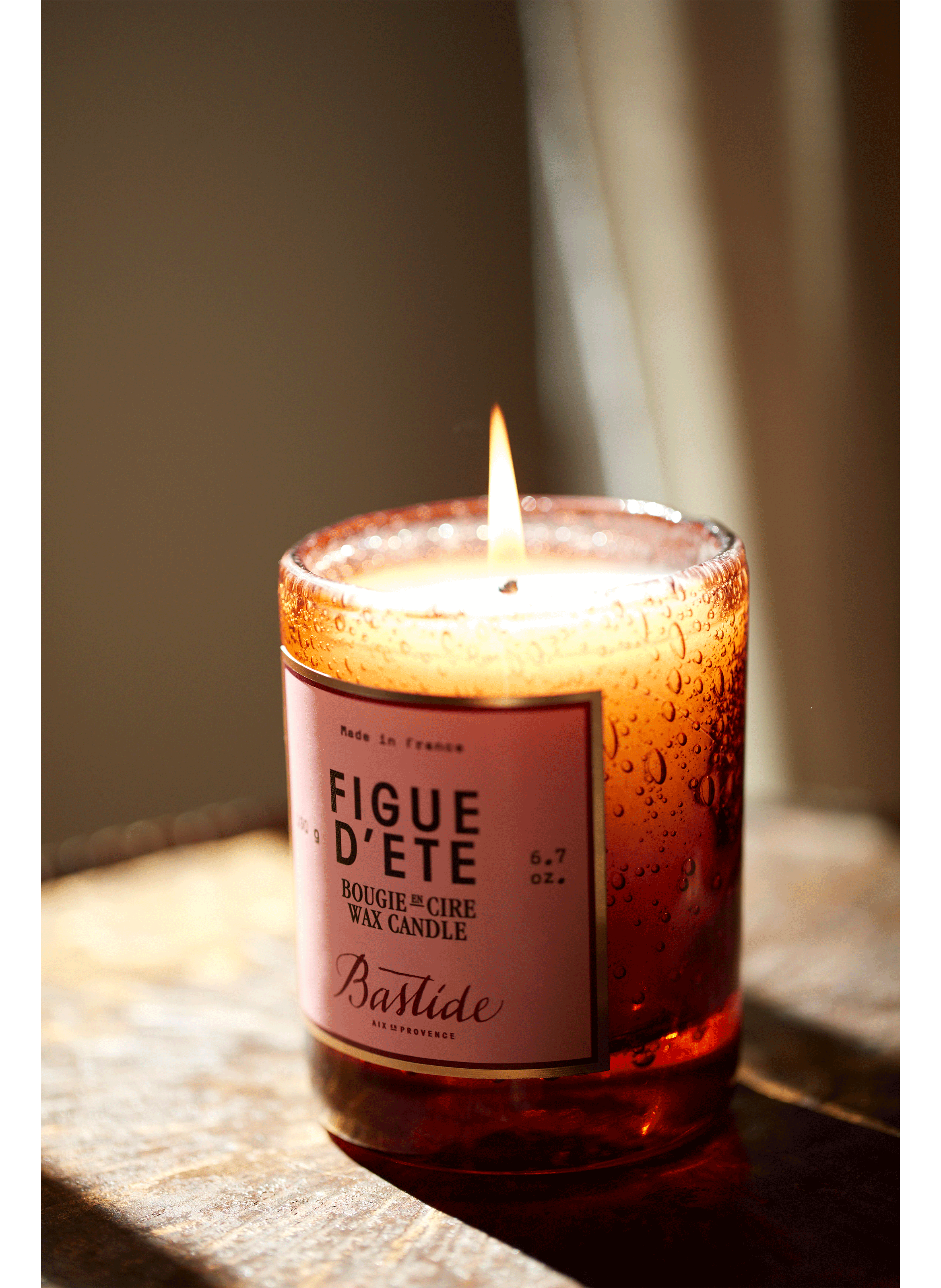 Figue d'Été Bougie en Cire - Verre souffle à la bouche