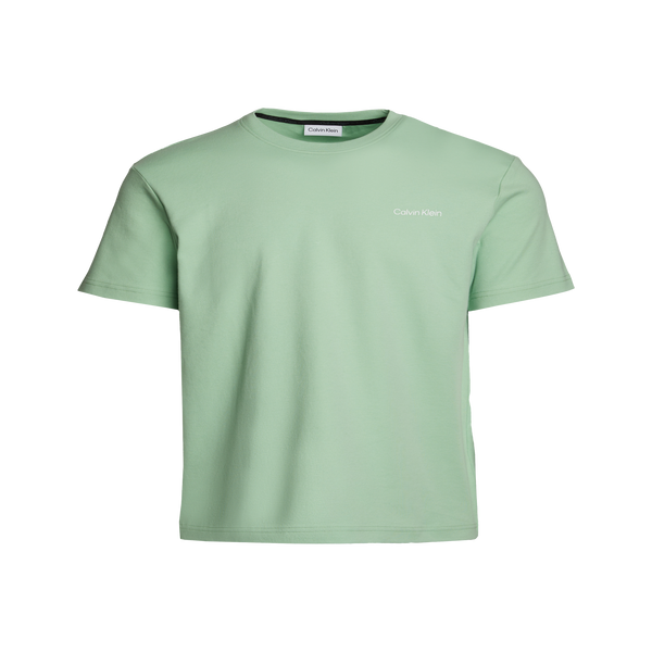 Calvin Klein Patchwork-effect Cotton T-shirt In Green