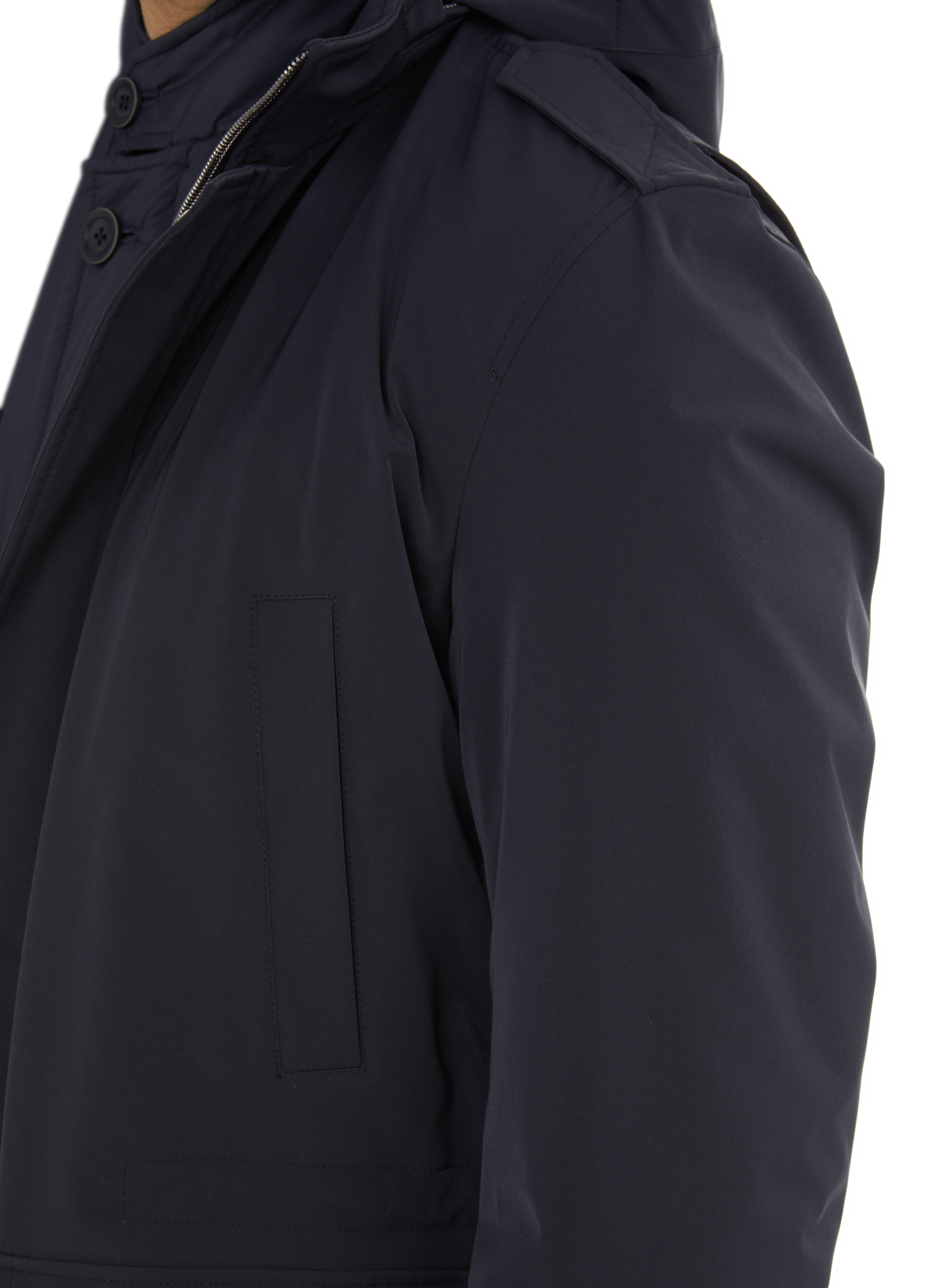 Hooded jacket HERNO Blue