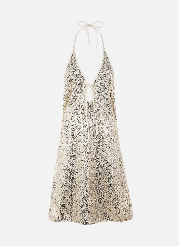 Sequin mini dress Golden by ROTATE ROTATE Sequin mini dress Golden