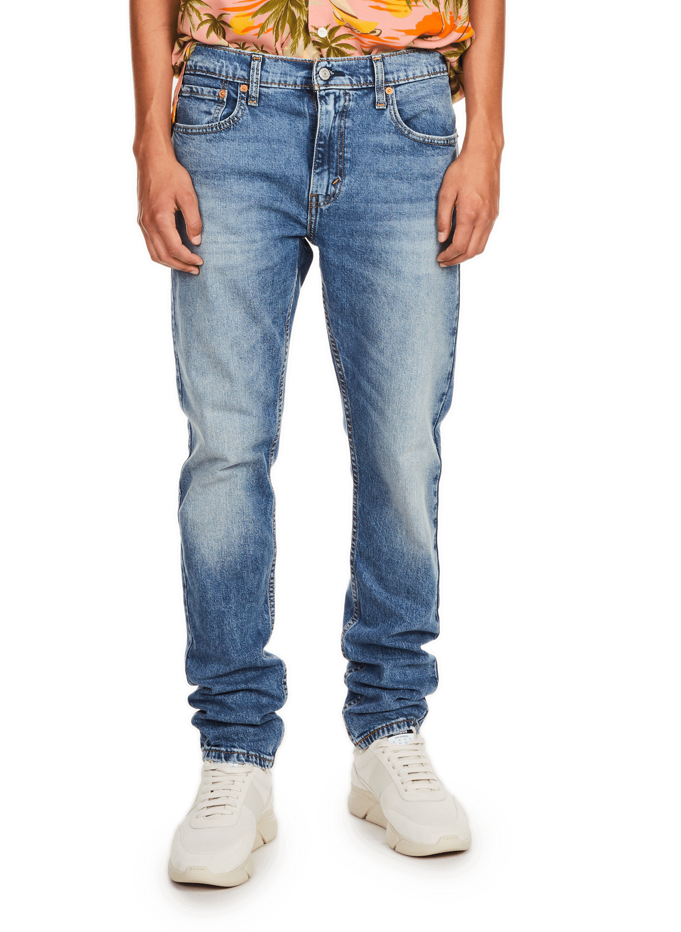 LEVI'S Jeans slim en coton mélangé Bleu
