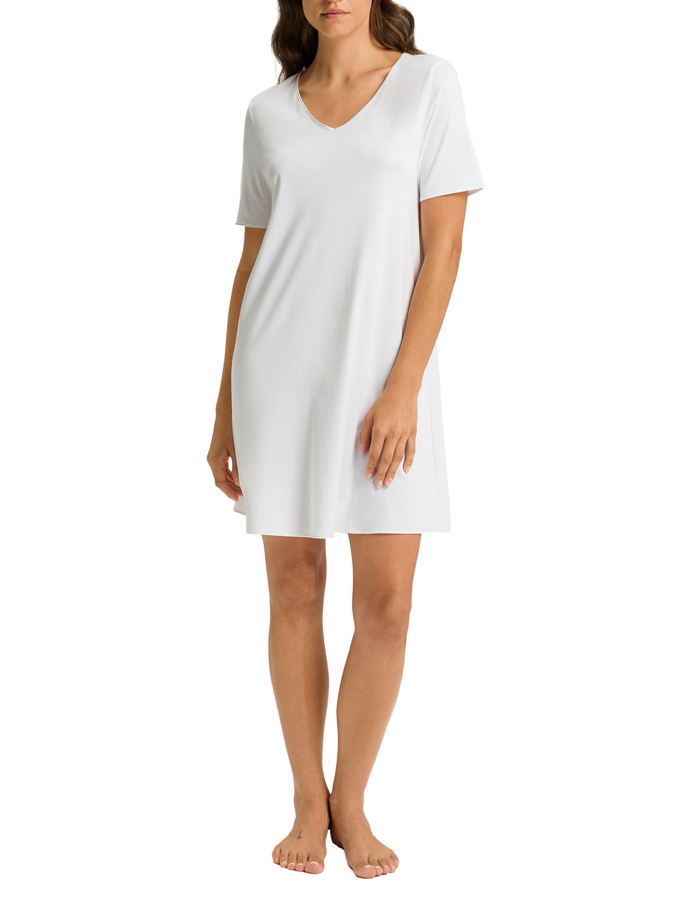 Chemise de nuit en coton Blanc