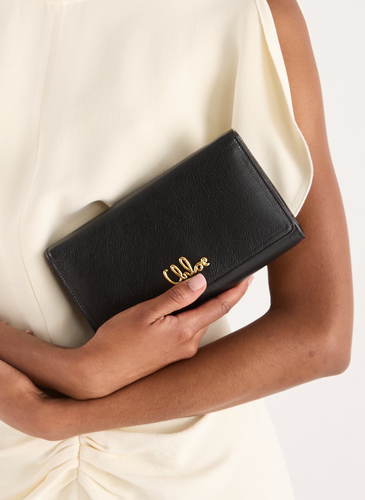 Pochette à bandoulière en cuir  CHLOÉ Noir