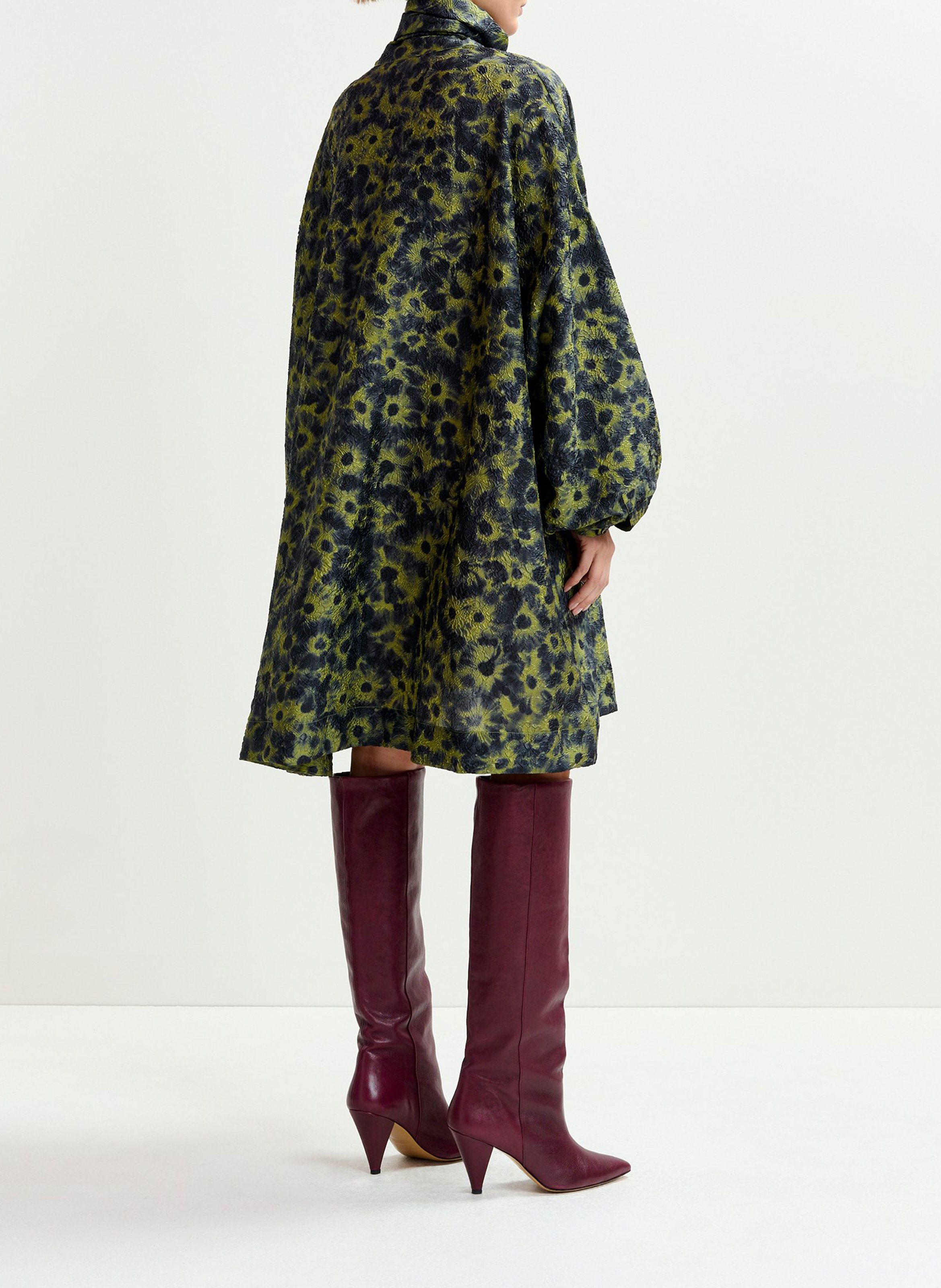 Robe ample courte à col lavallière ioanna ESSENTIEL ANTWERP Bleu