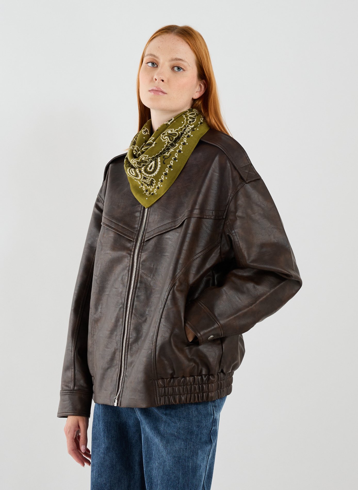 Foulard imprimé bandana WILD Kaki