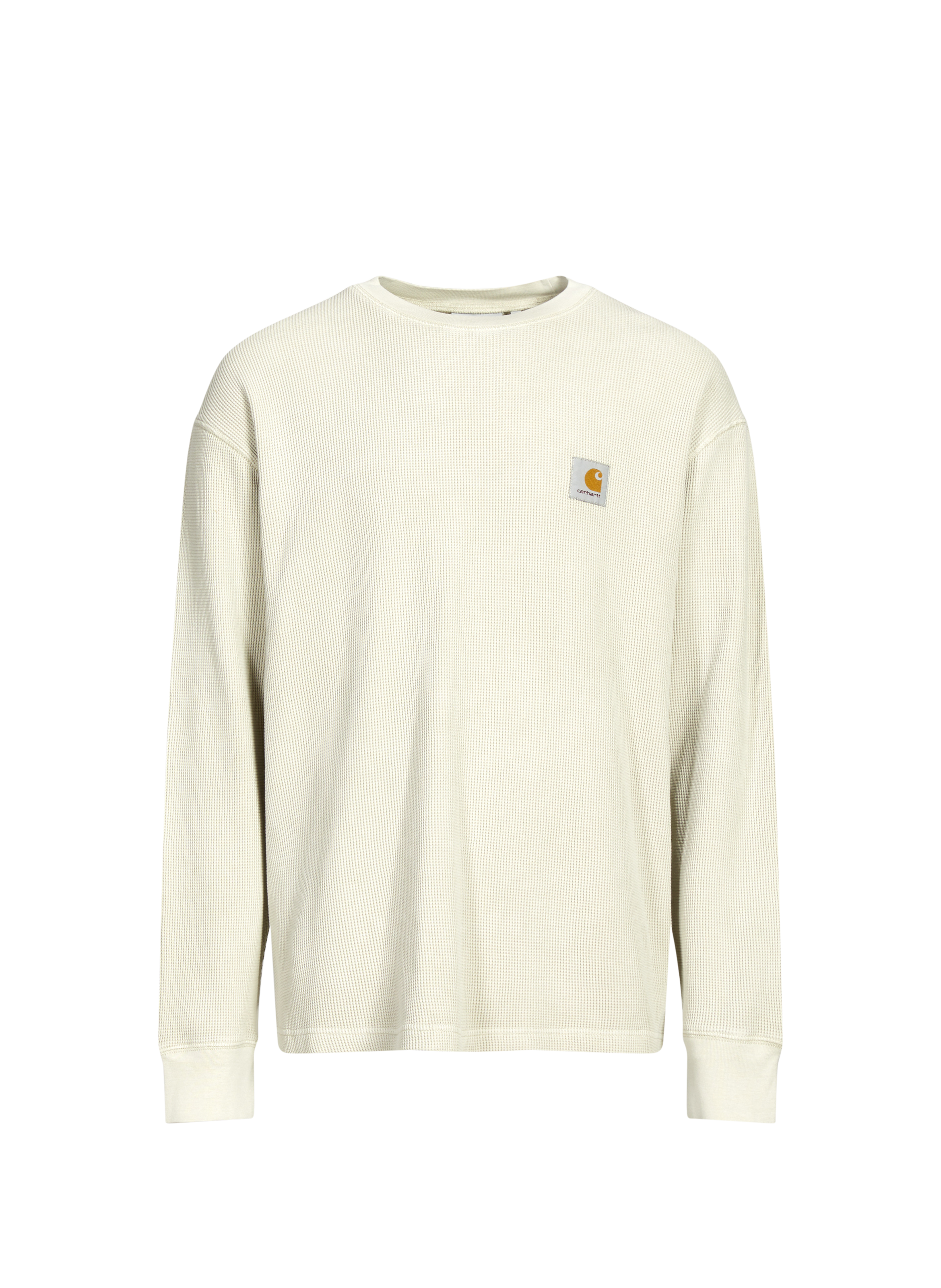 CARHARTT WIP Pull ample à col rond en coton Beige