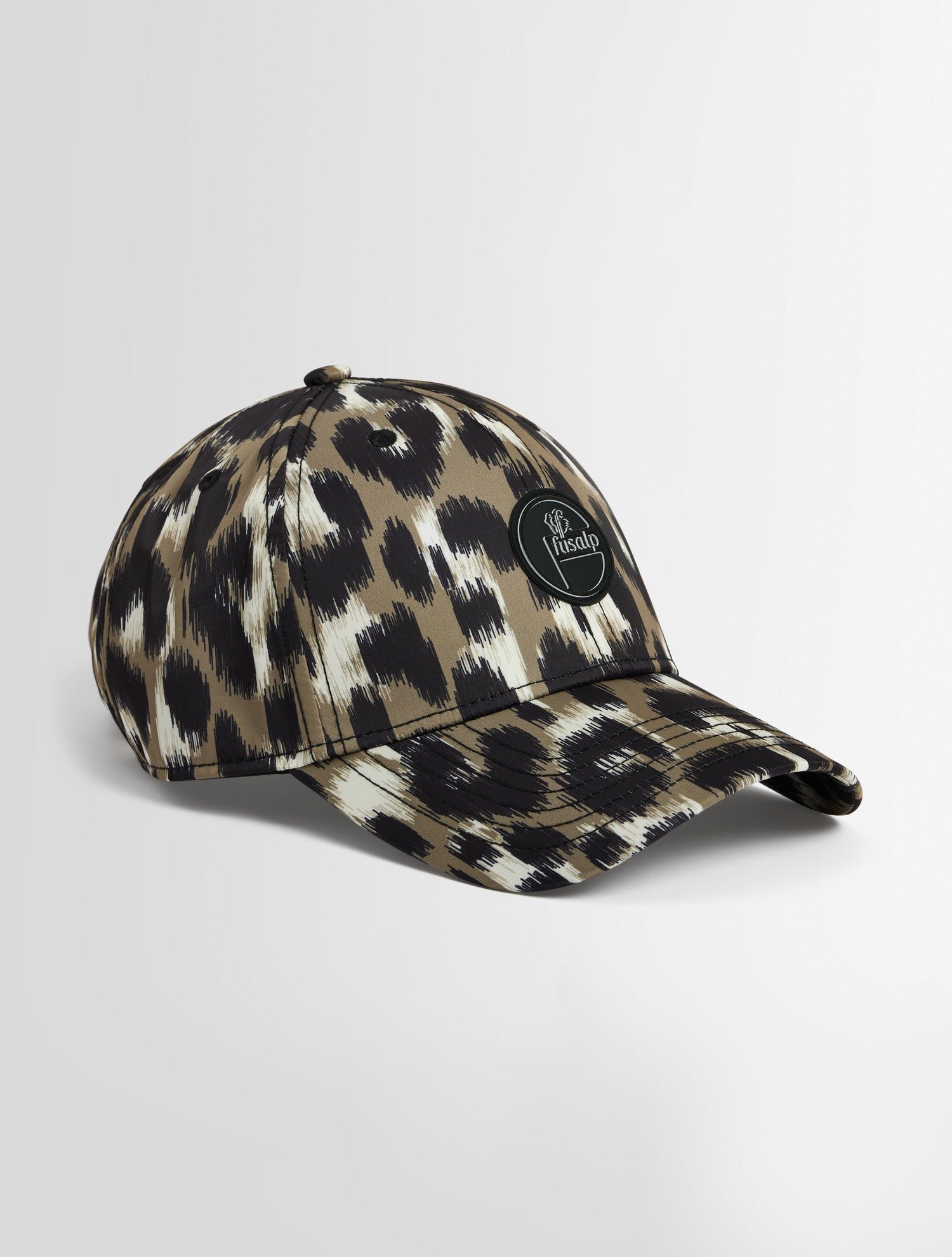 Casquette leopard coupe regular FUSALP Beige
