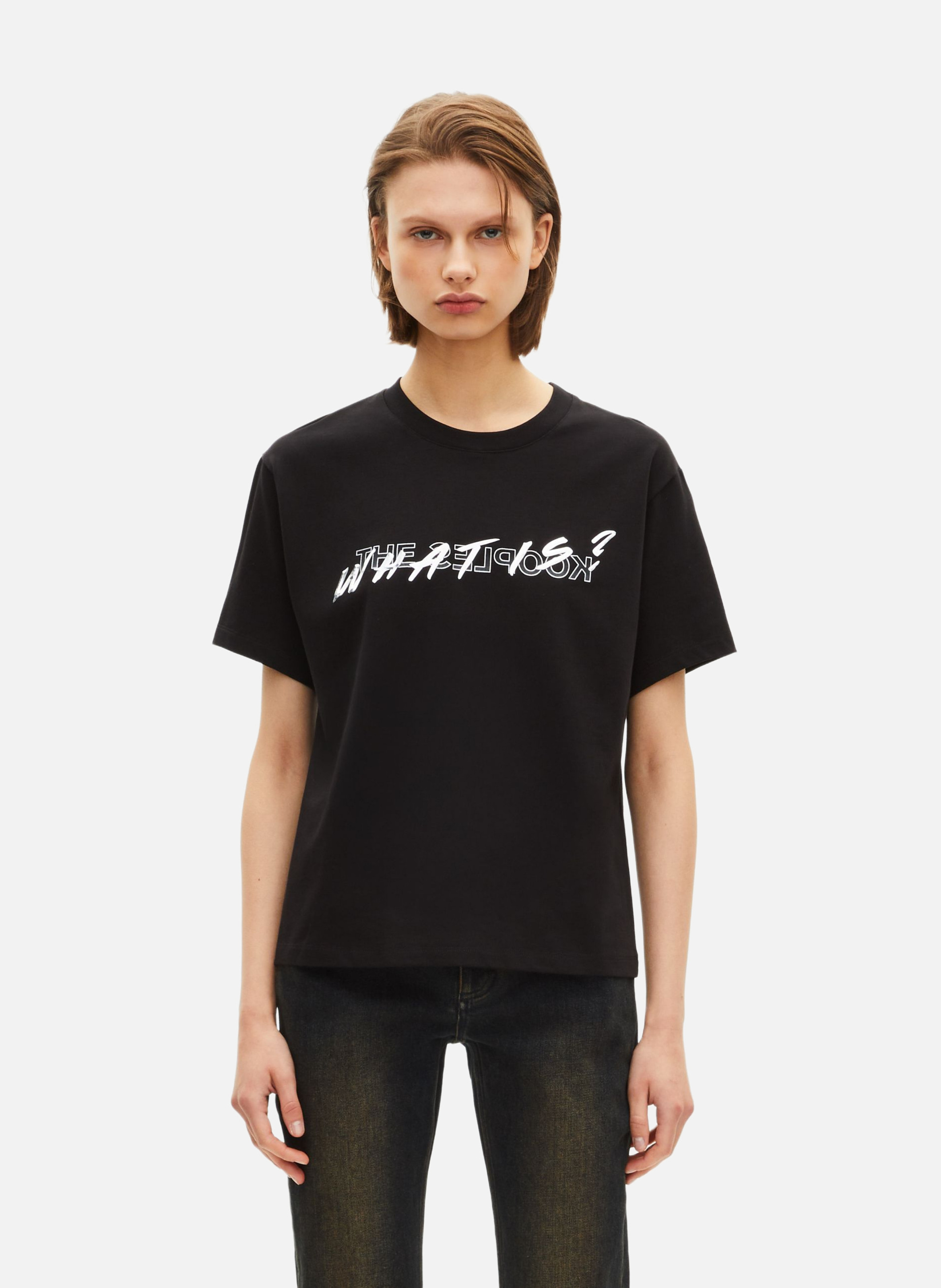 T-shirt what is effet metallique THE KOOPLES Noir