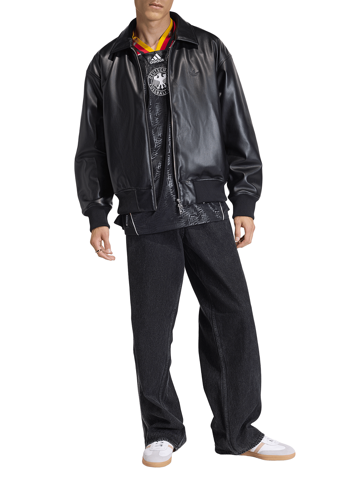 Jean Firebird en coton ADIDAS Noir