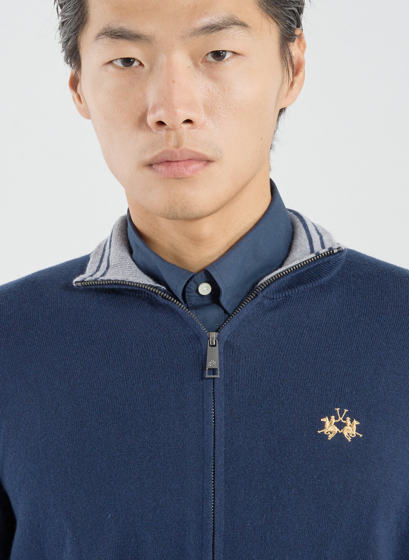 Gilet en coton mélangé LA MARTINA Bleu