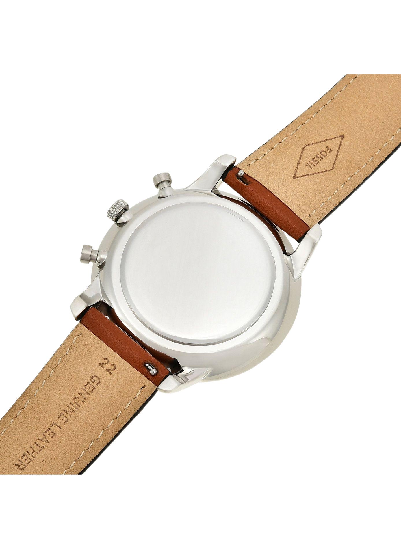 Montre quartz bracelet en cuir FOSSIL Bleu