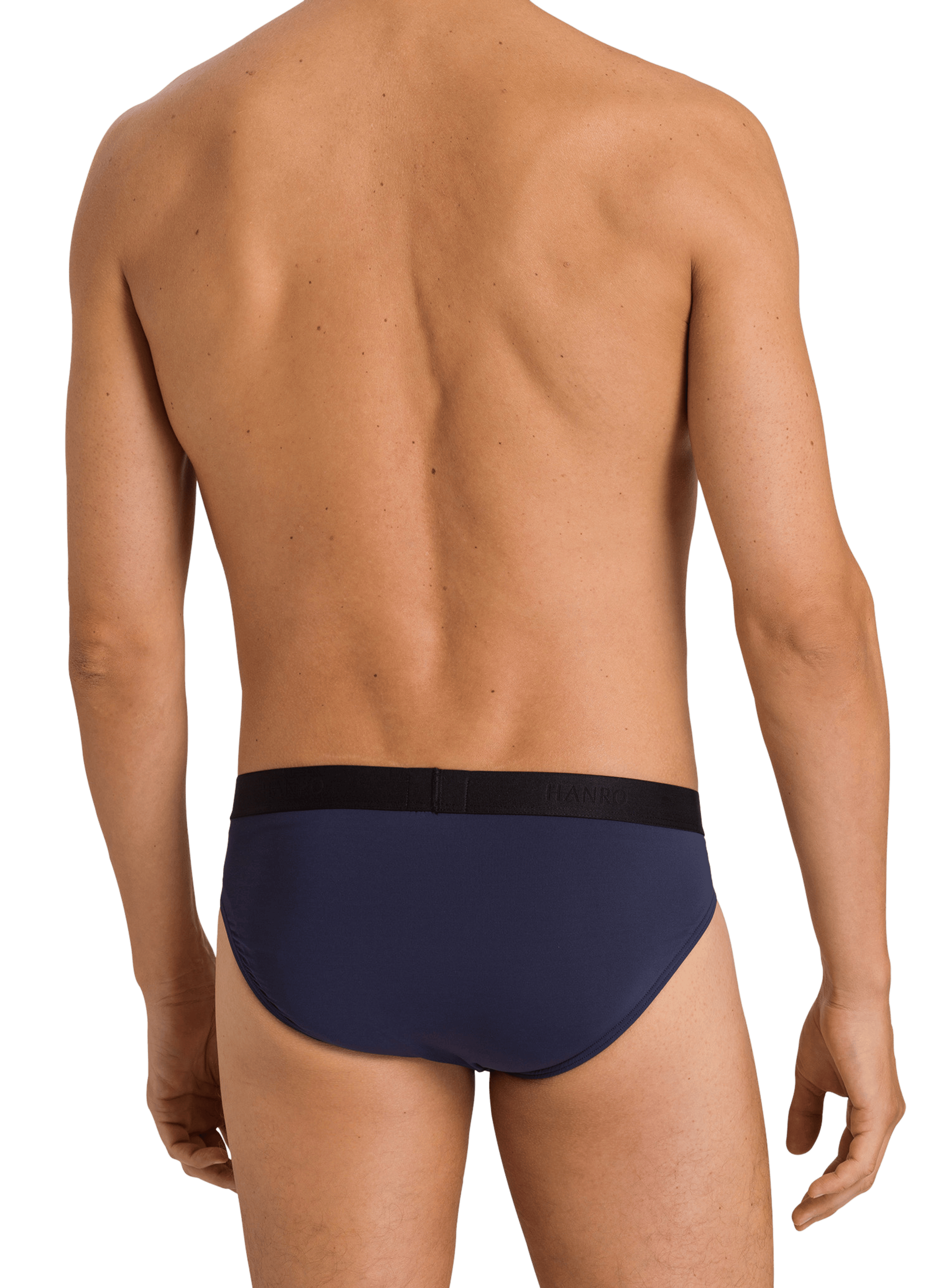 Plain polyamide briefs HANRO Blue