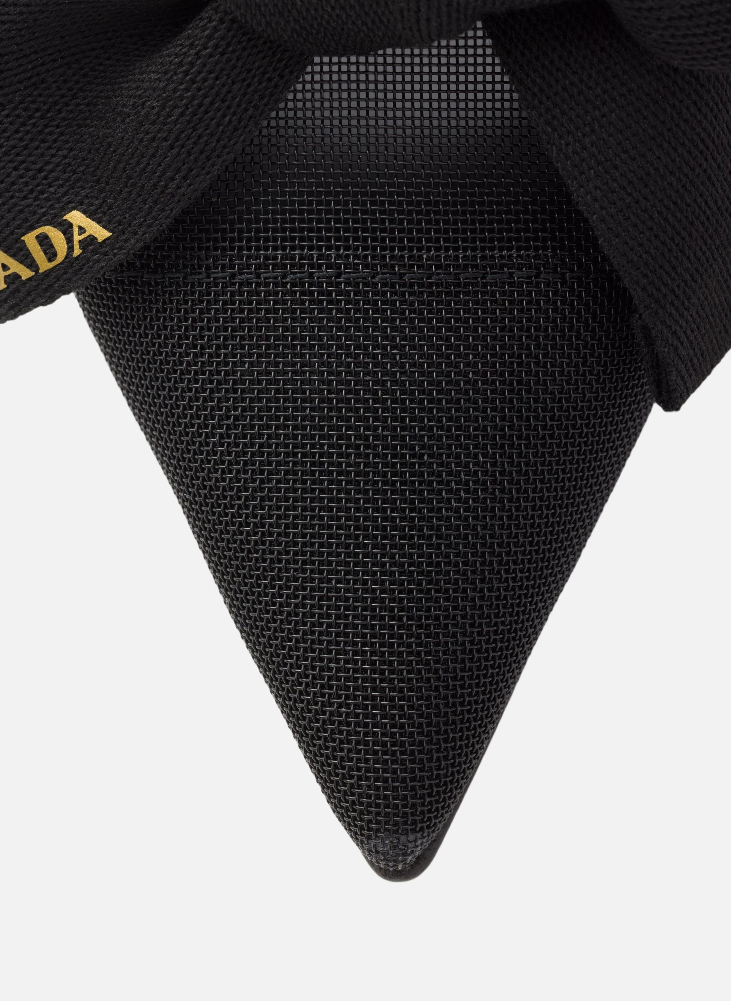 Escarpins à bride arrière en mesh PRADA Noir