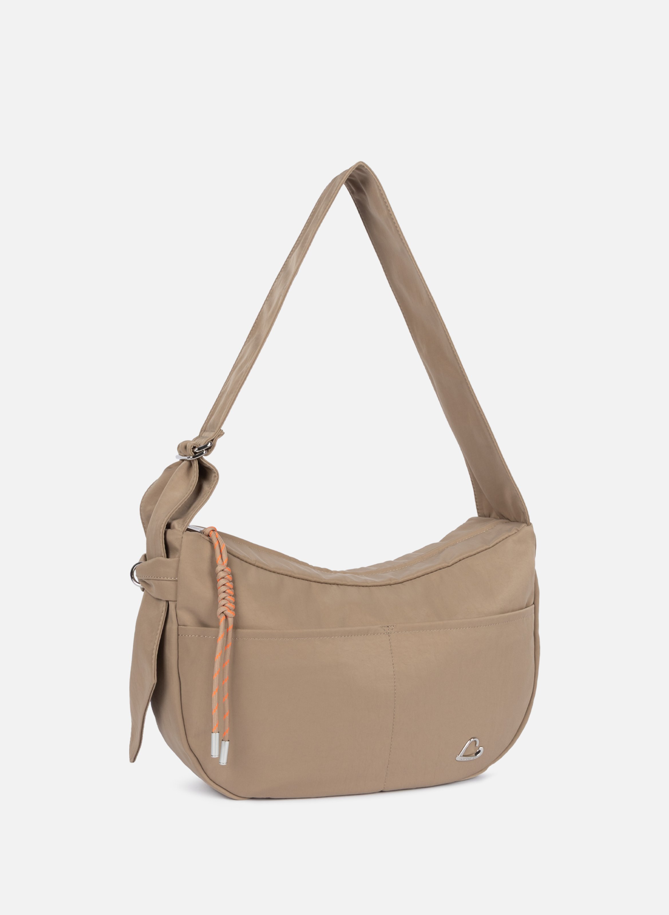 Grand sac besace - Basic Love LANCASTER Marron