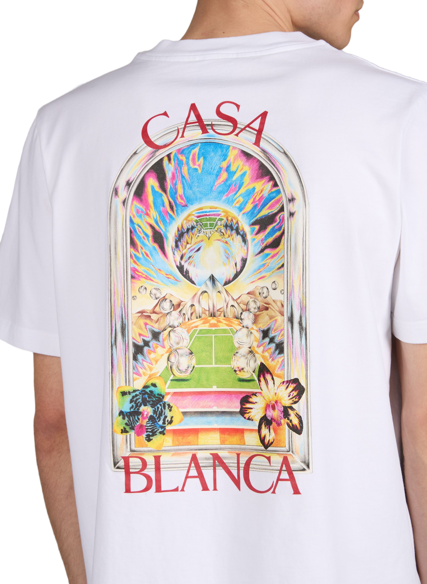 T-shirt imprimé en coton organique CASABLANCA PARIS Multicolore