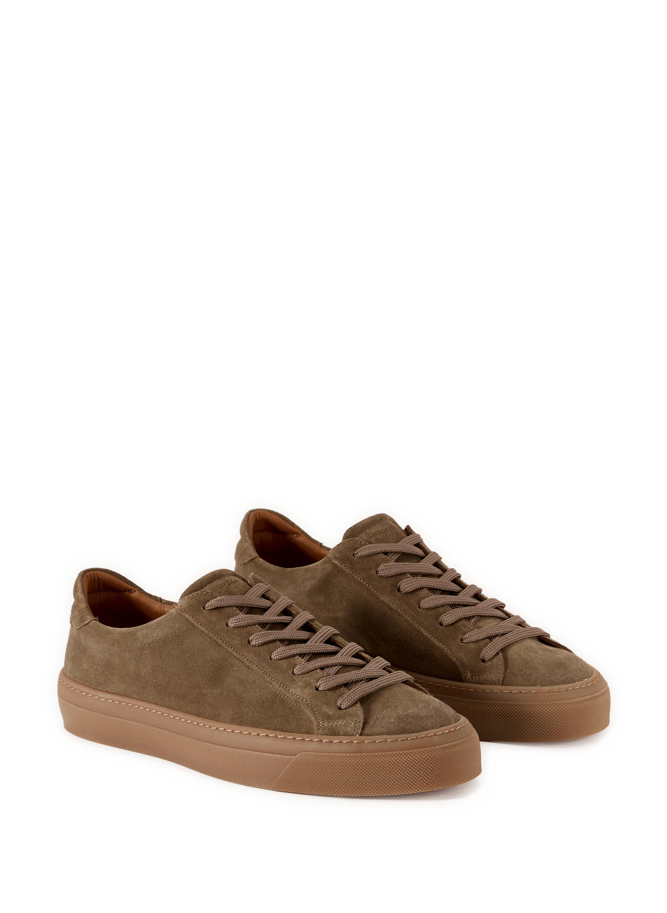 Baskets en cuir suédé SAISON 1865 Marron