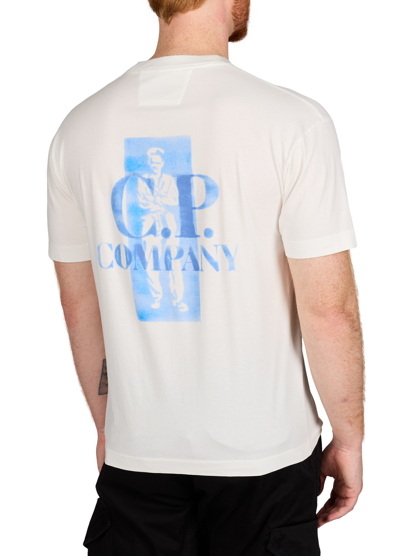 Cotton Logo T-shirt CP COMPANY White