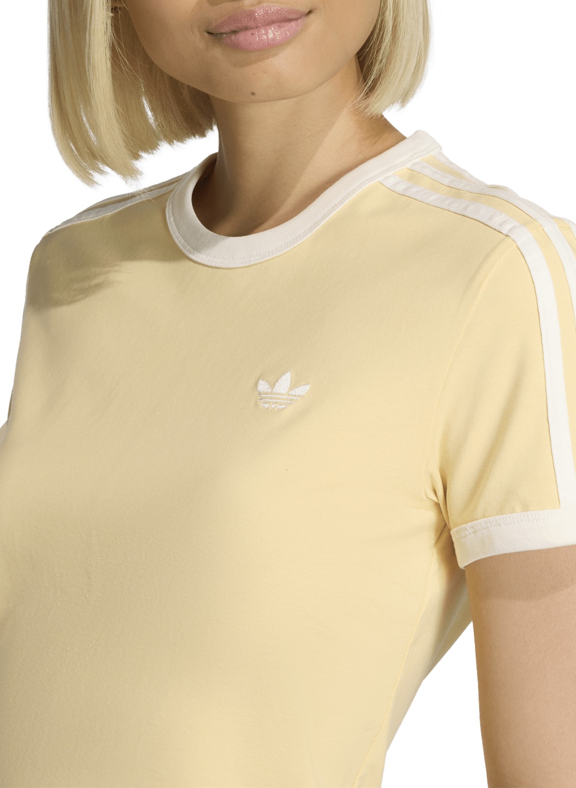 Round neck T-shirt with logo ADIDAS Yellow