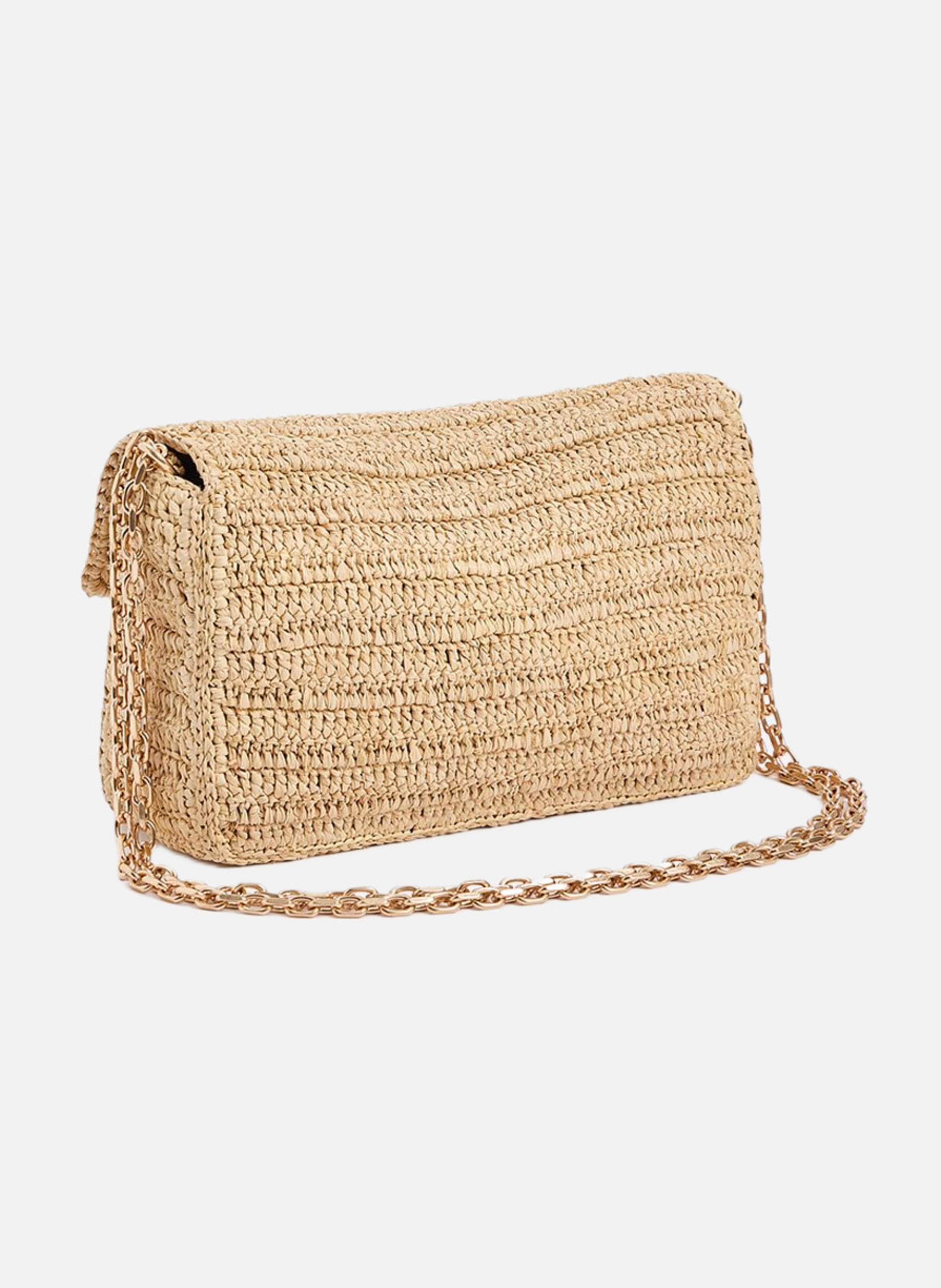 Moyen sac moon en raphia VANESSA BRUNO Multicolore