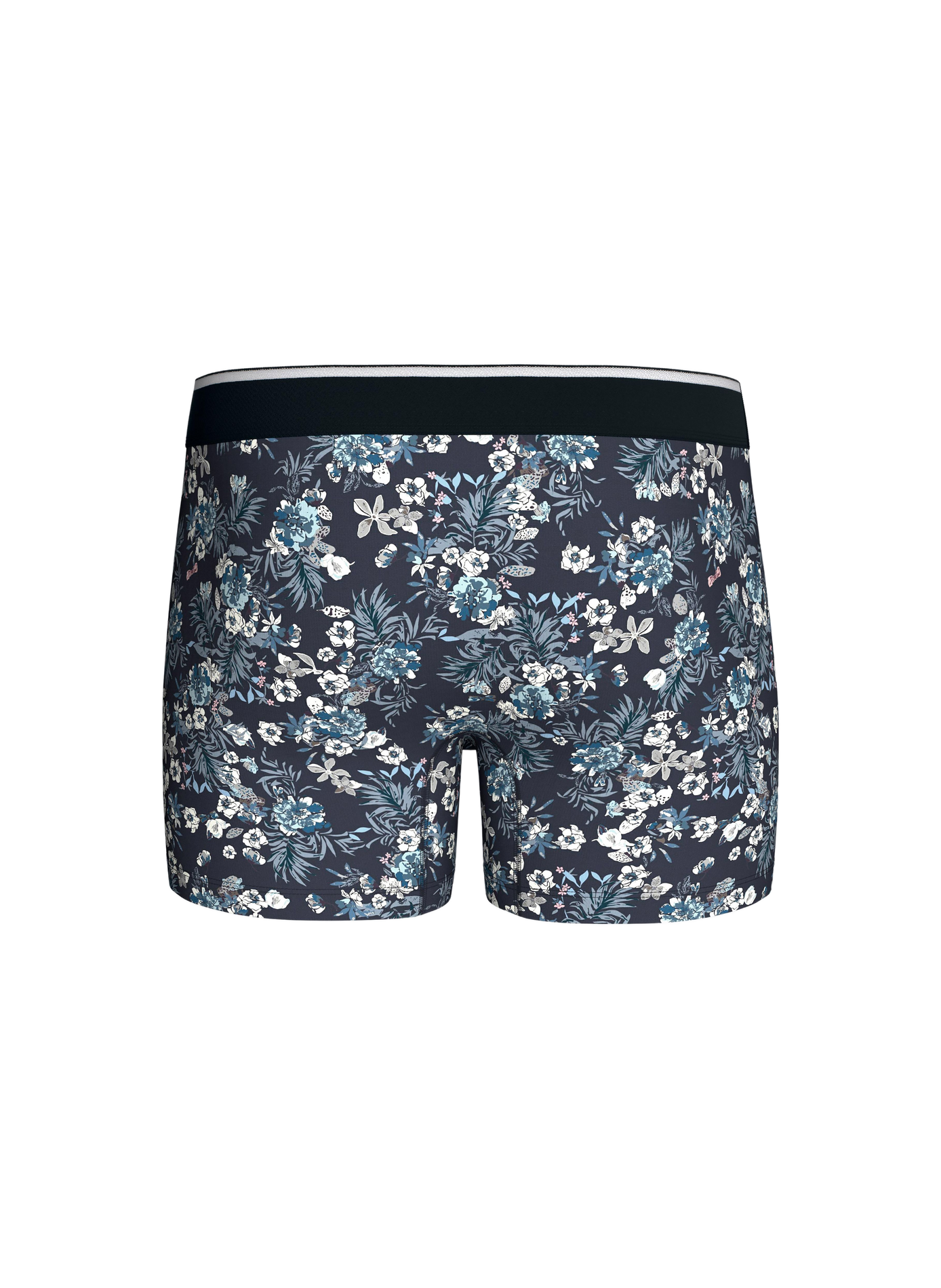 Boxer in stretch cotton jersey with floral pattern EDEN PARK Blue