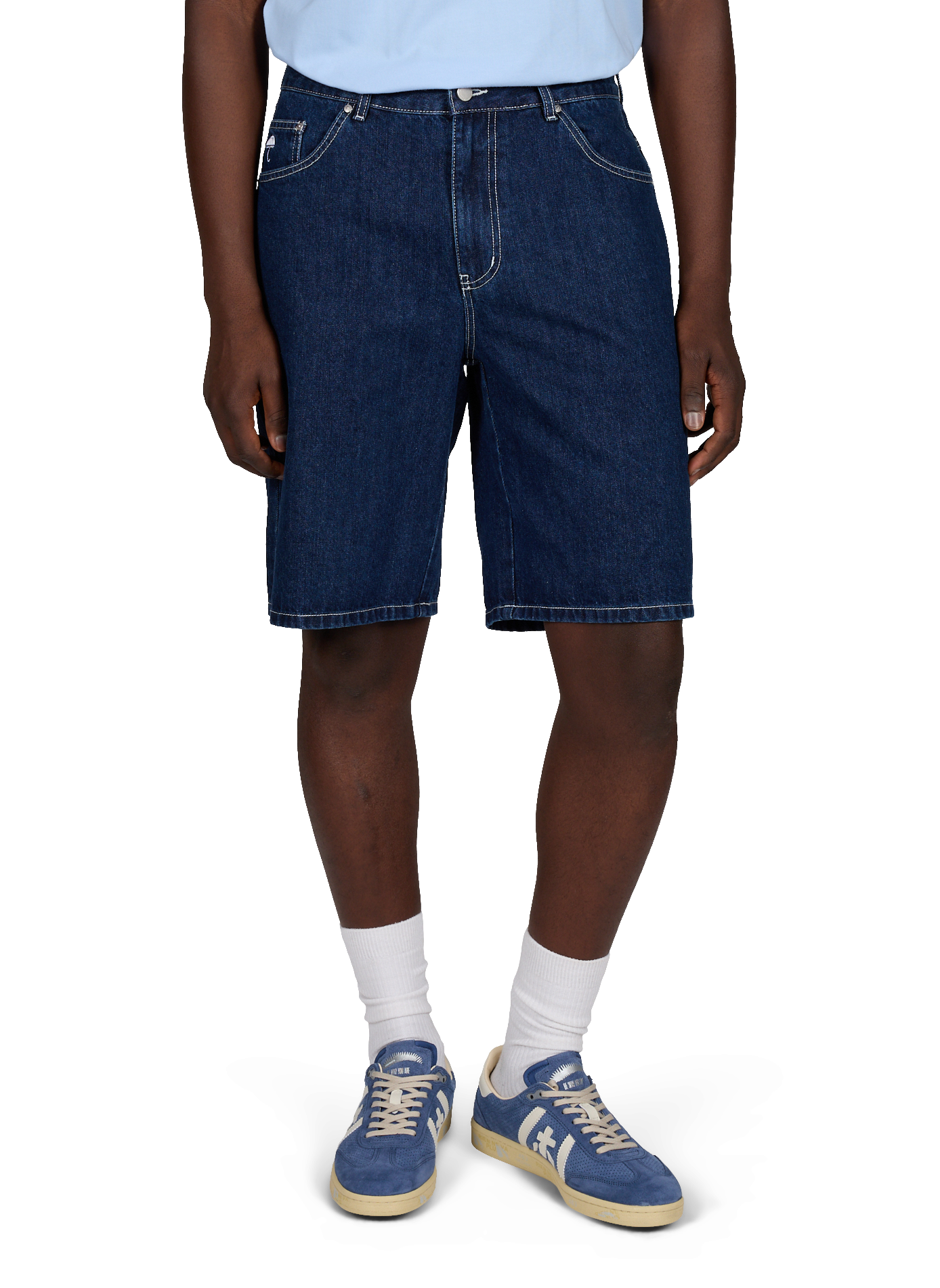 Printed Ibiz Tee cotton T-shirt HELAS CAPS Blue