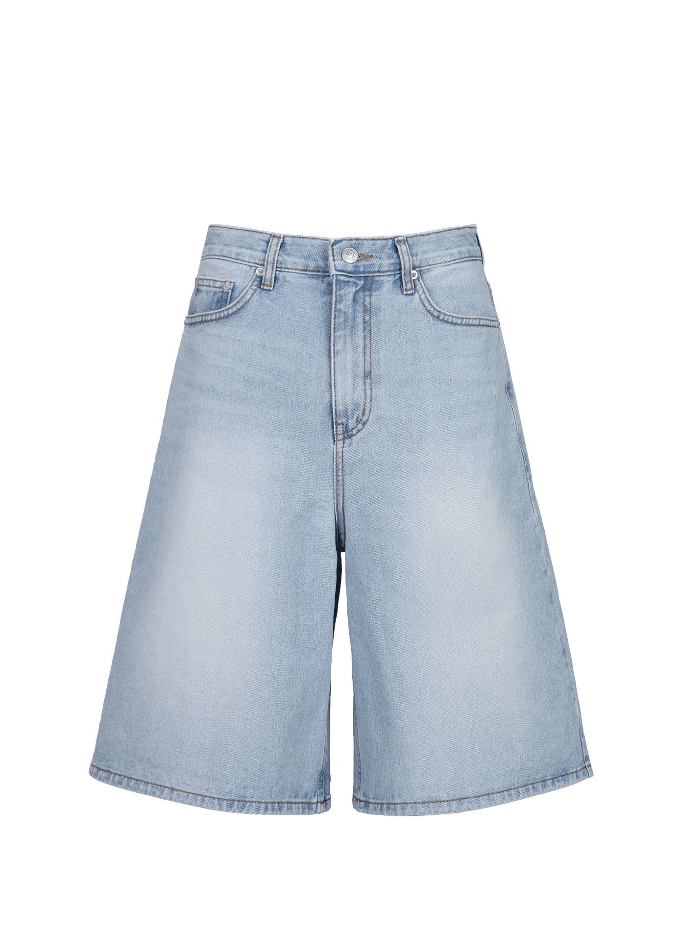 Dyed cotton shorts DUNST Blue