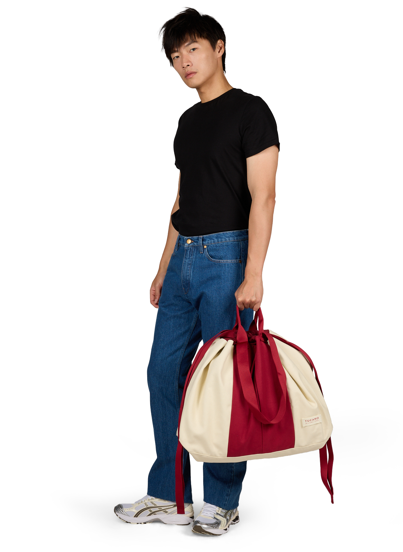 Bcash Beach weekend bag in blended cotton TUCANO Red